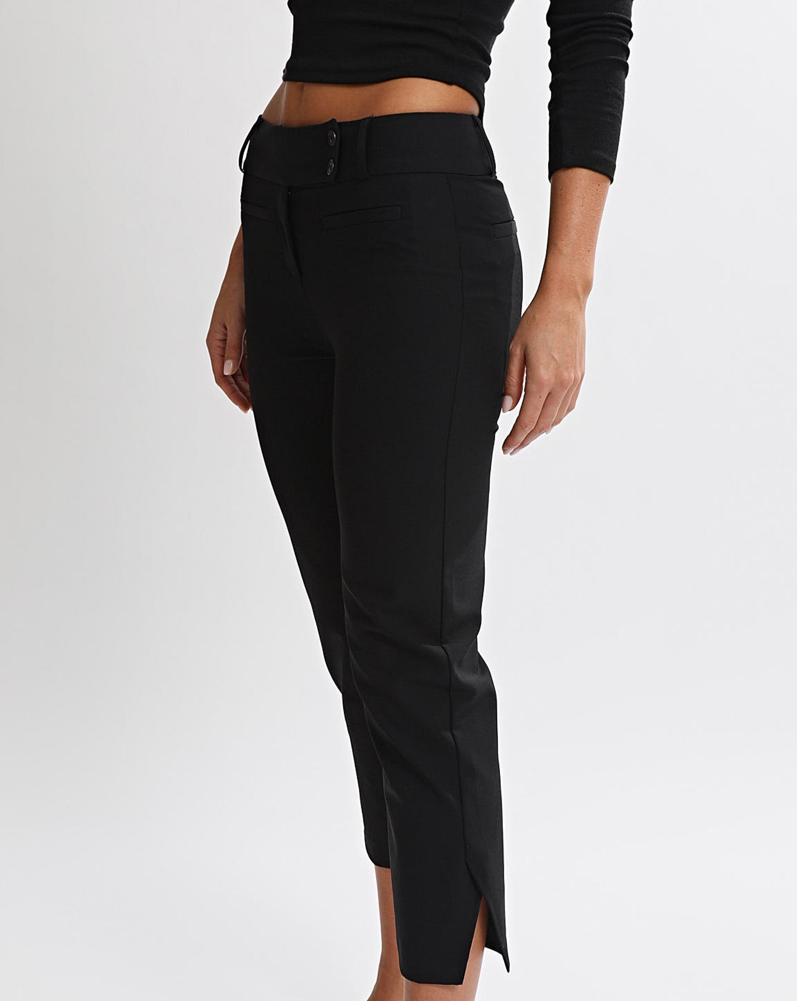 Miranda Capri Trousers Black Regular/Tall