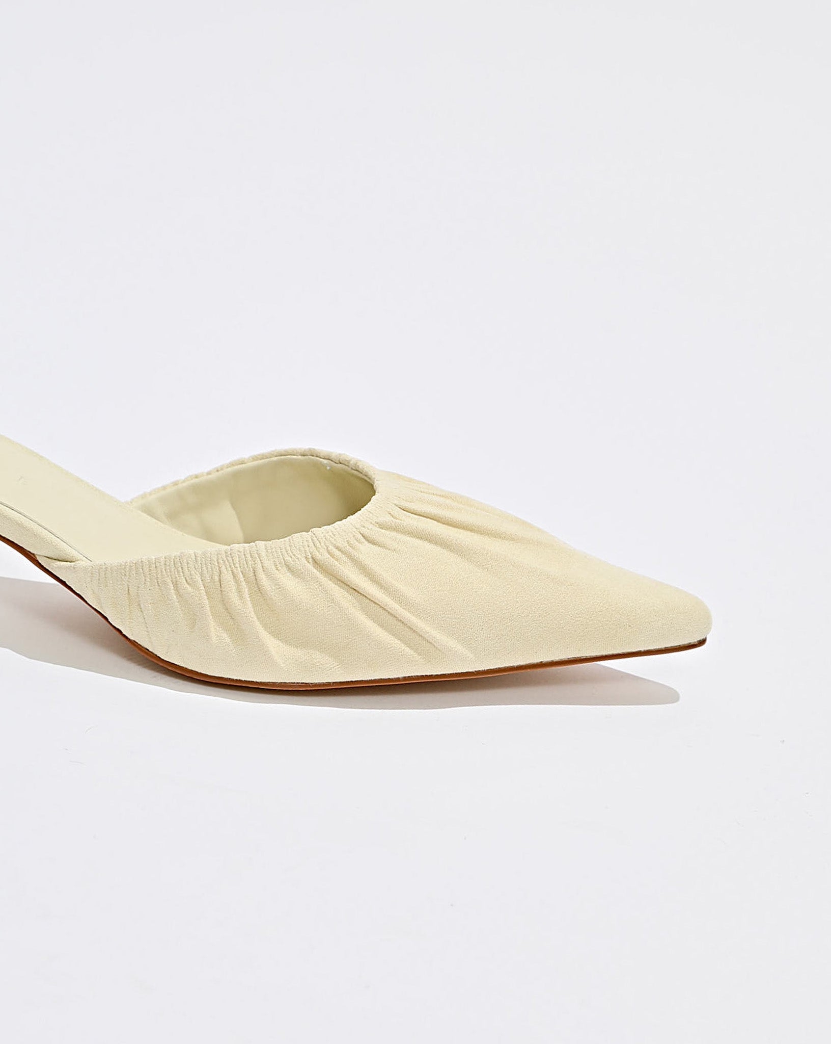 Darcey Heel Pale Yellow