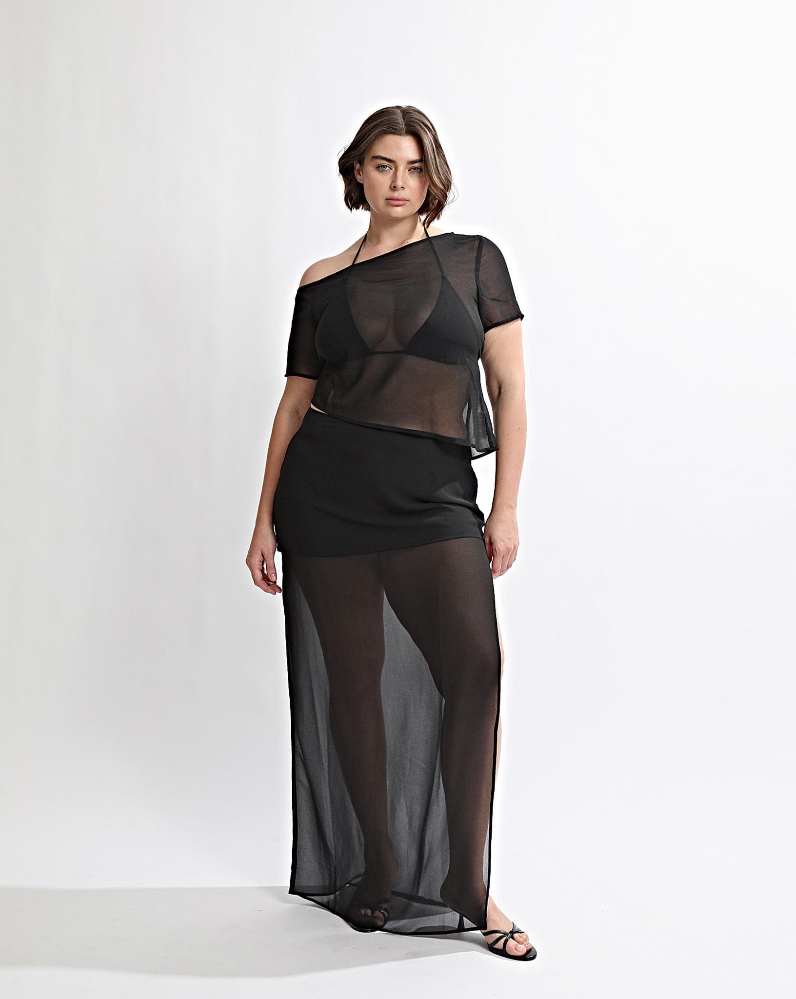 Josephine Off Shoulder Top Black
