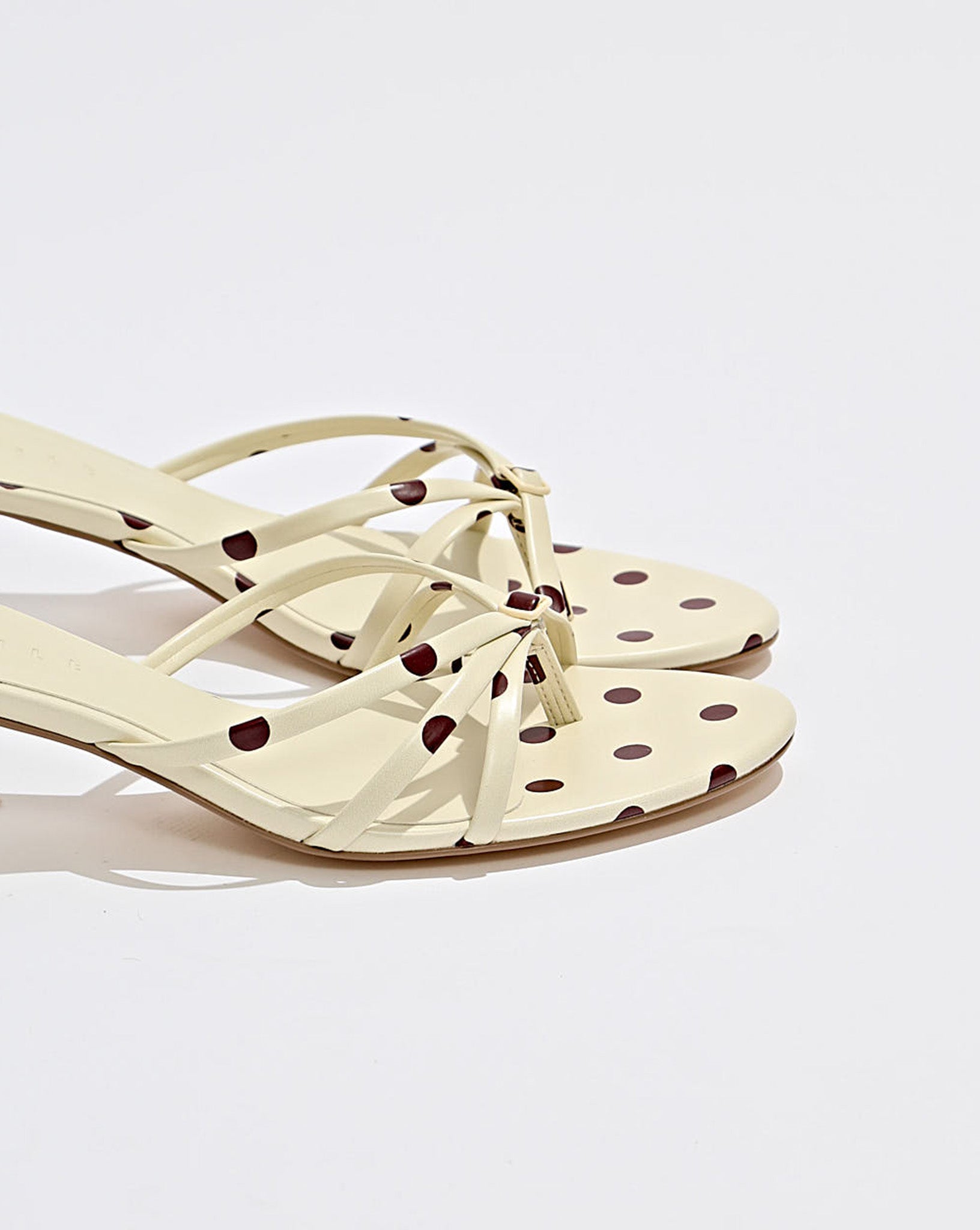 Rommy Heel Yellow Polka