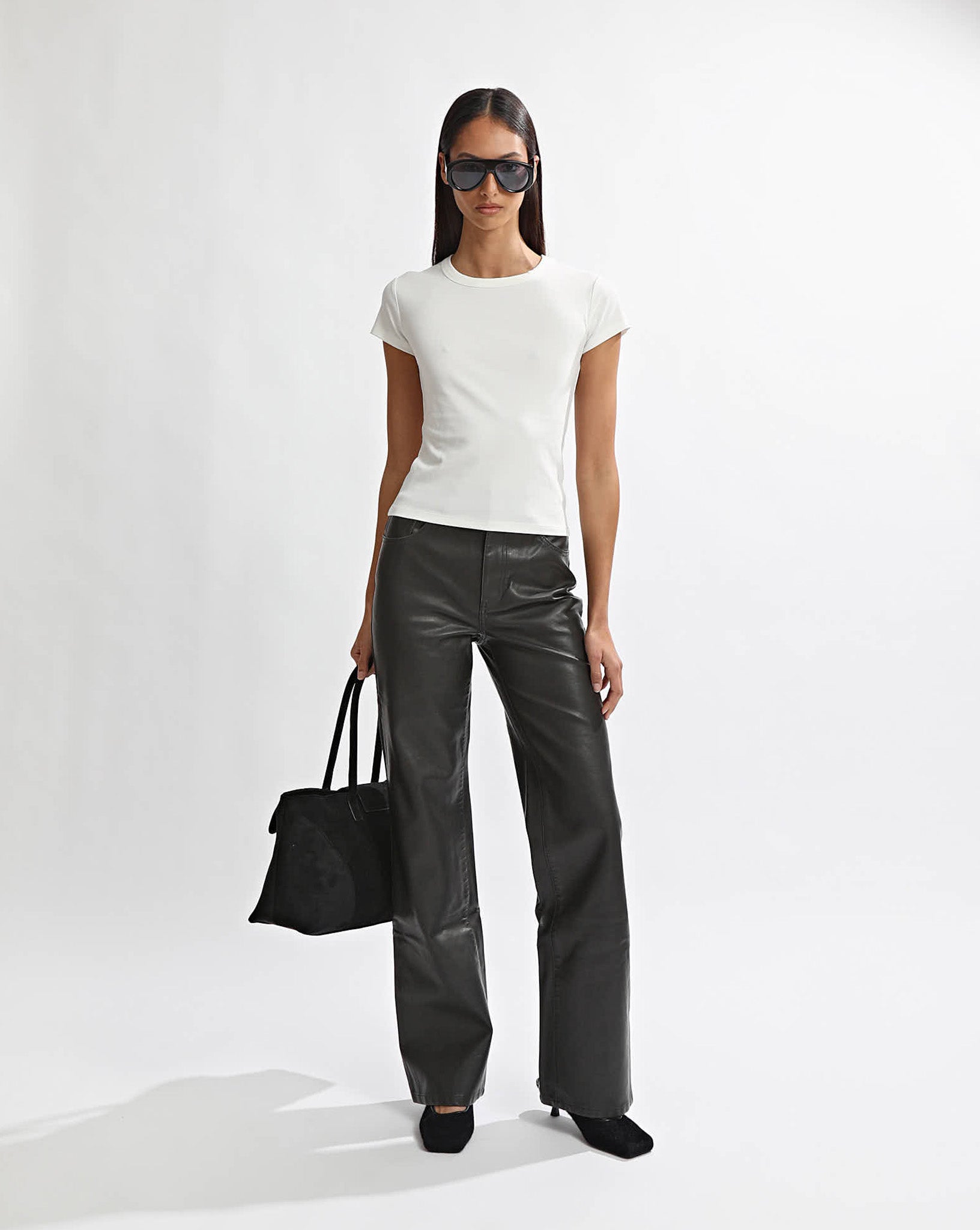 Adrian Pants Vintage Black Cropped
