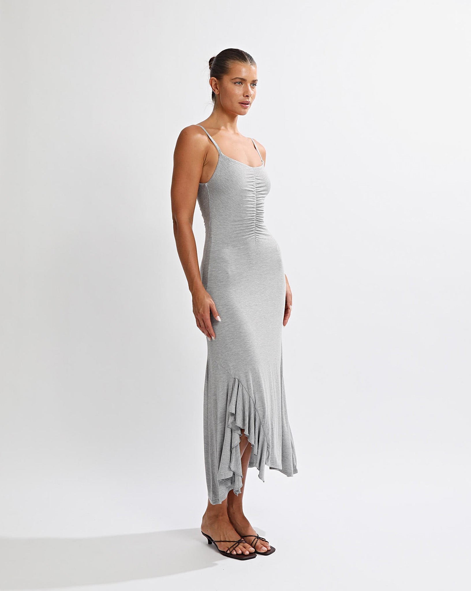 Sienna Midi Dress Grey Marl