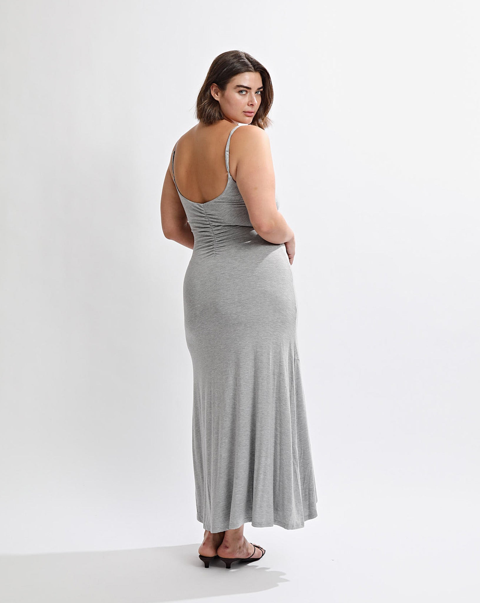 Sienna Midi Dress Grey Marl