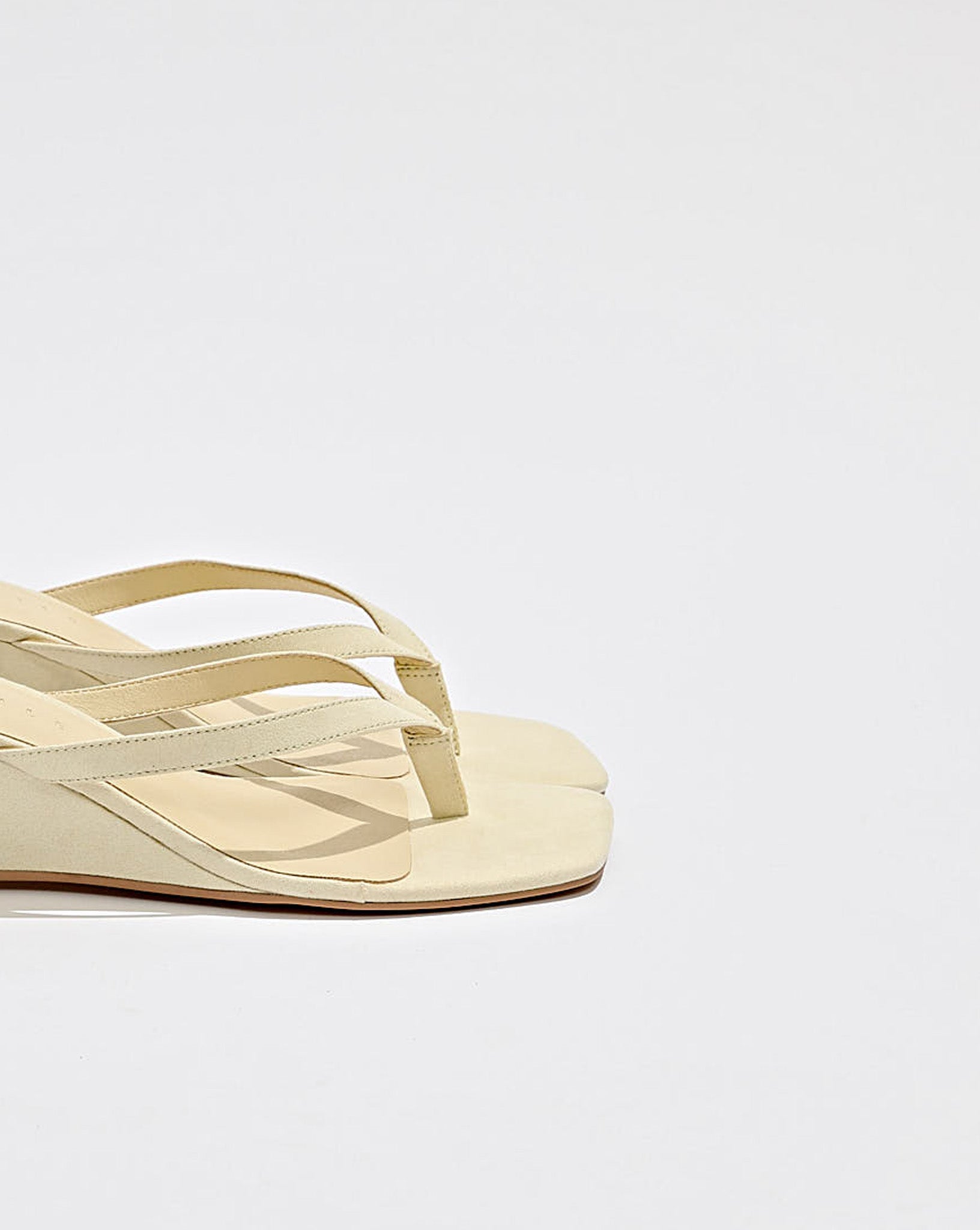 Darcey Wedge Pale Yellow