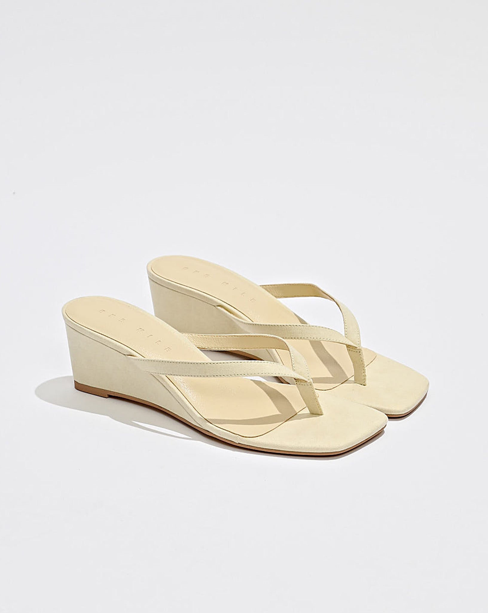 Darcey Wedge Pale Yellow