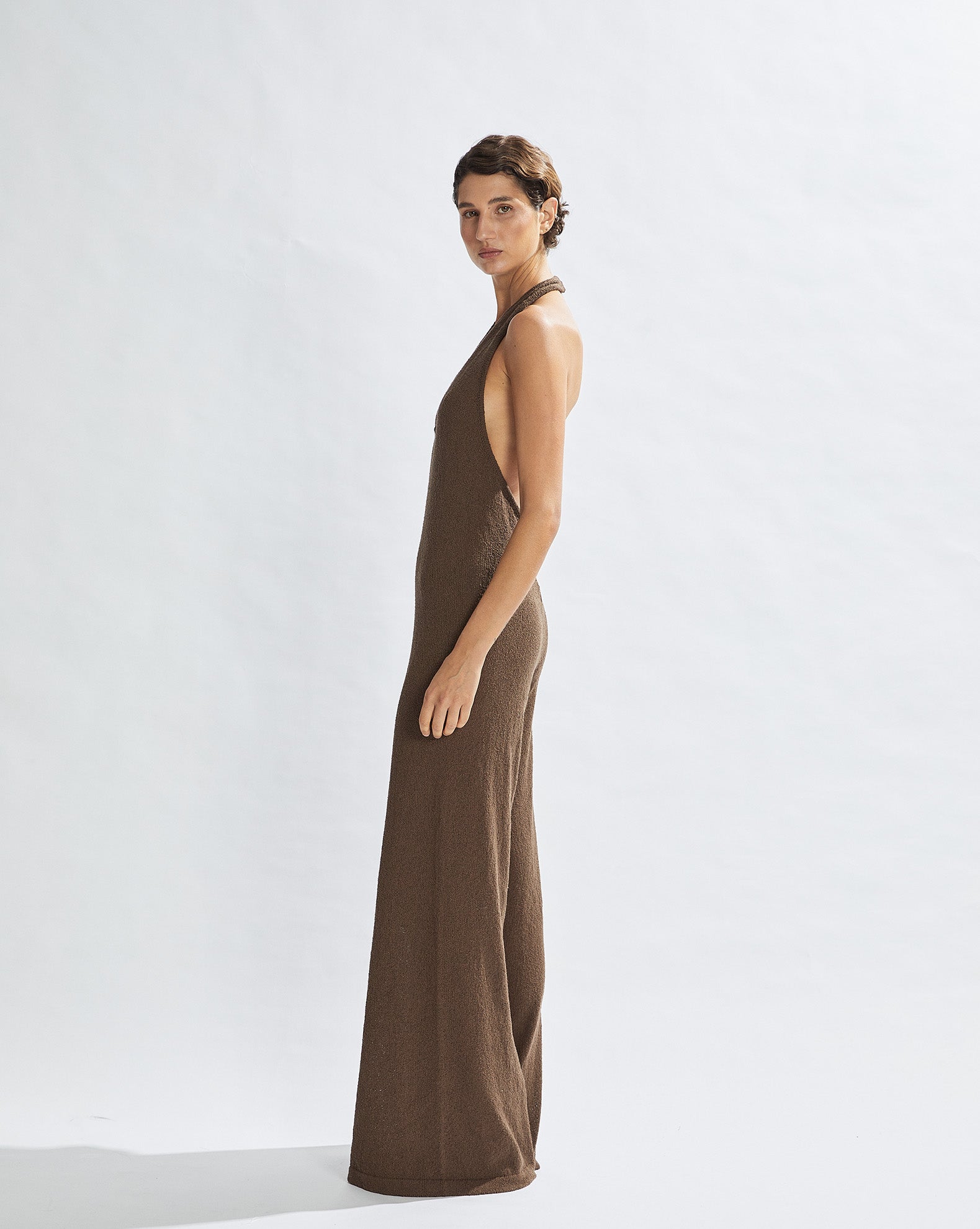 Sammy Knit Jumpsuit Chocolate