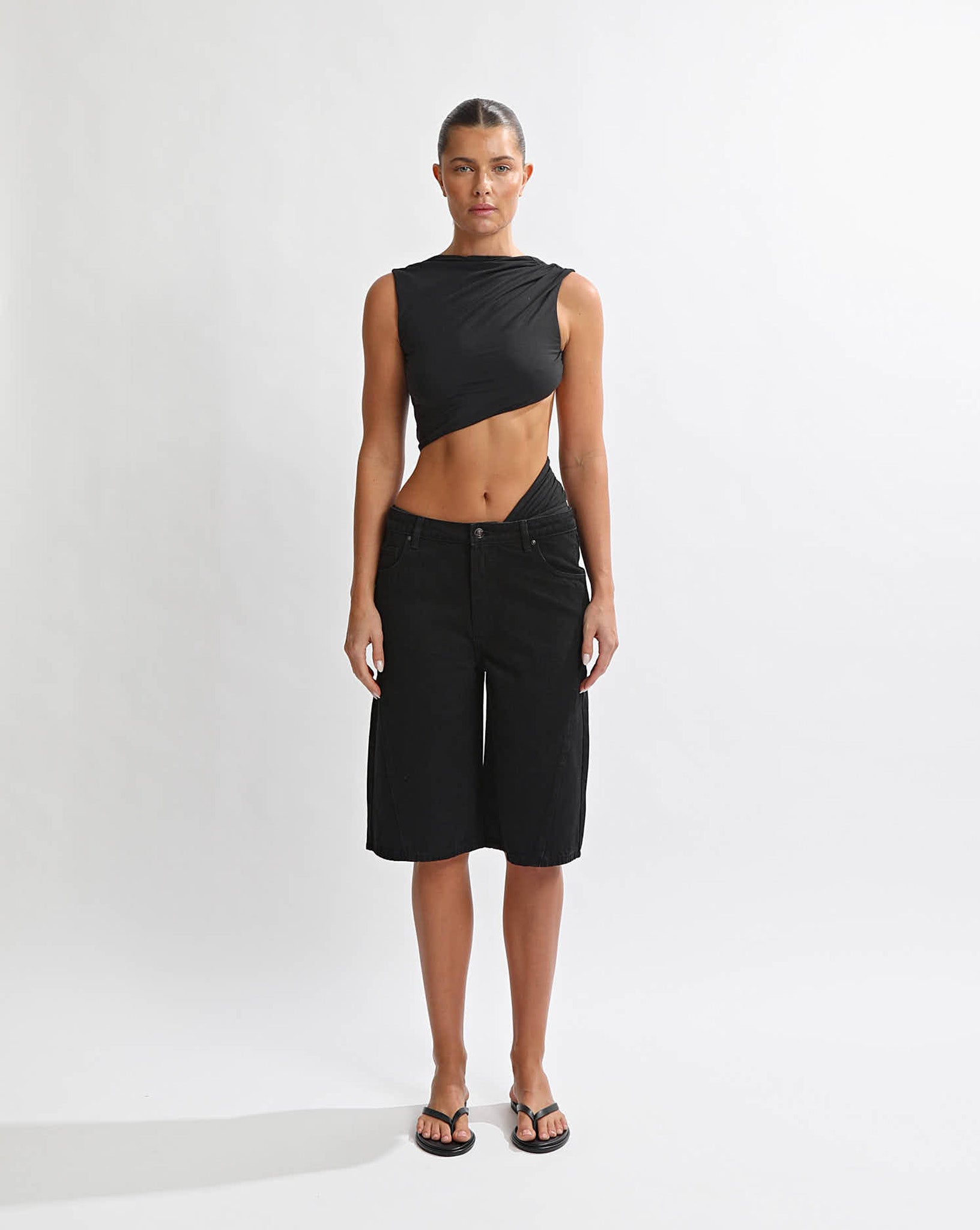 Sasa Twist Bodysuit Black