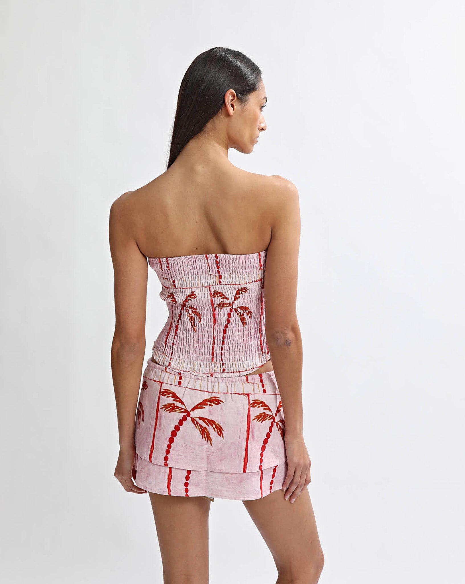 Lola Strapless Top Pink Tonic