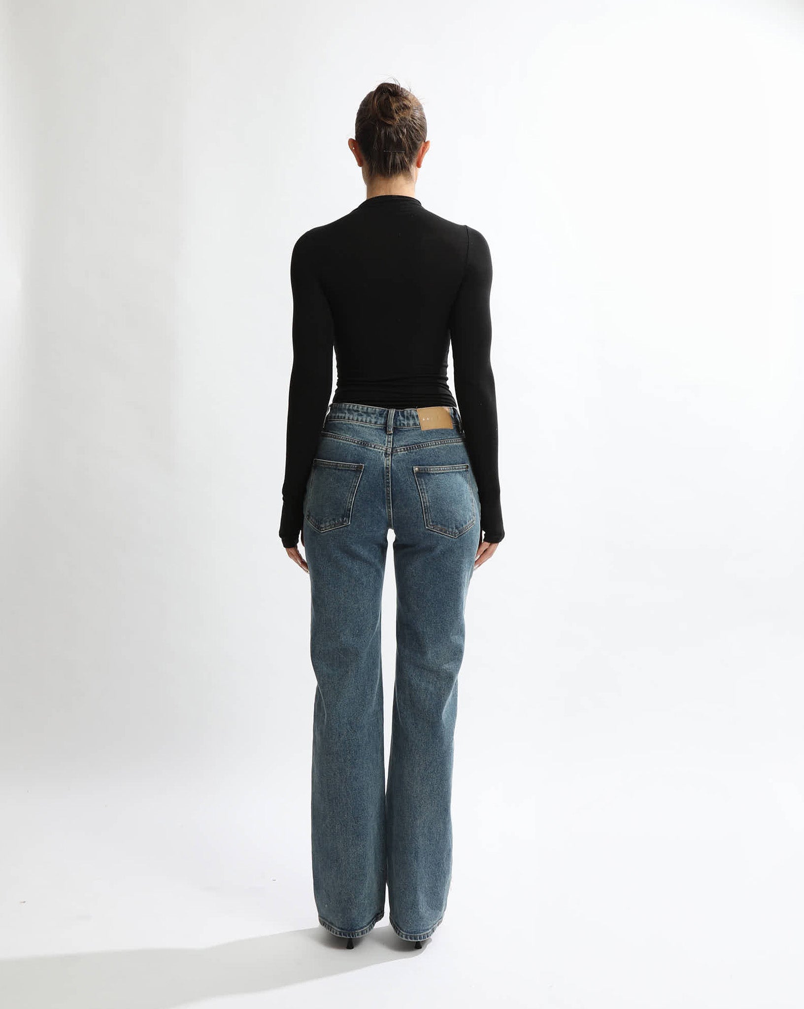 Amelia Long Sleeve Top Black