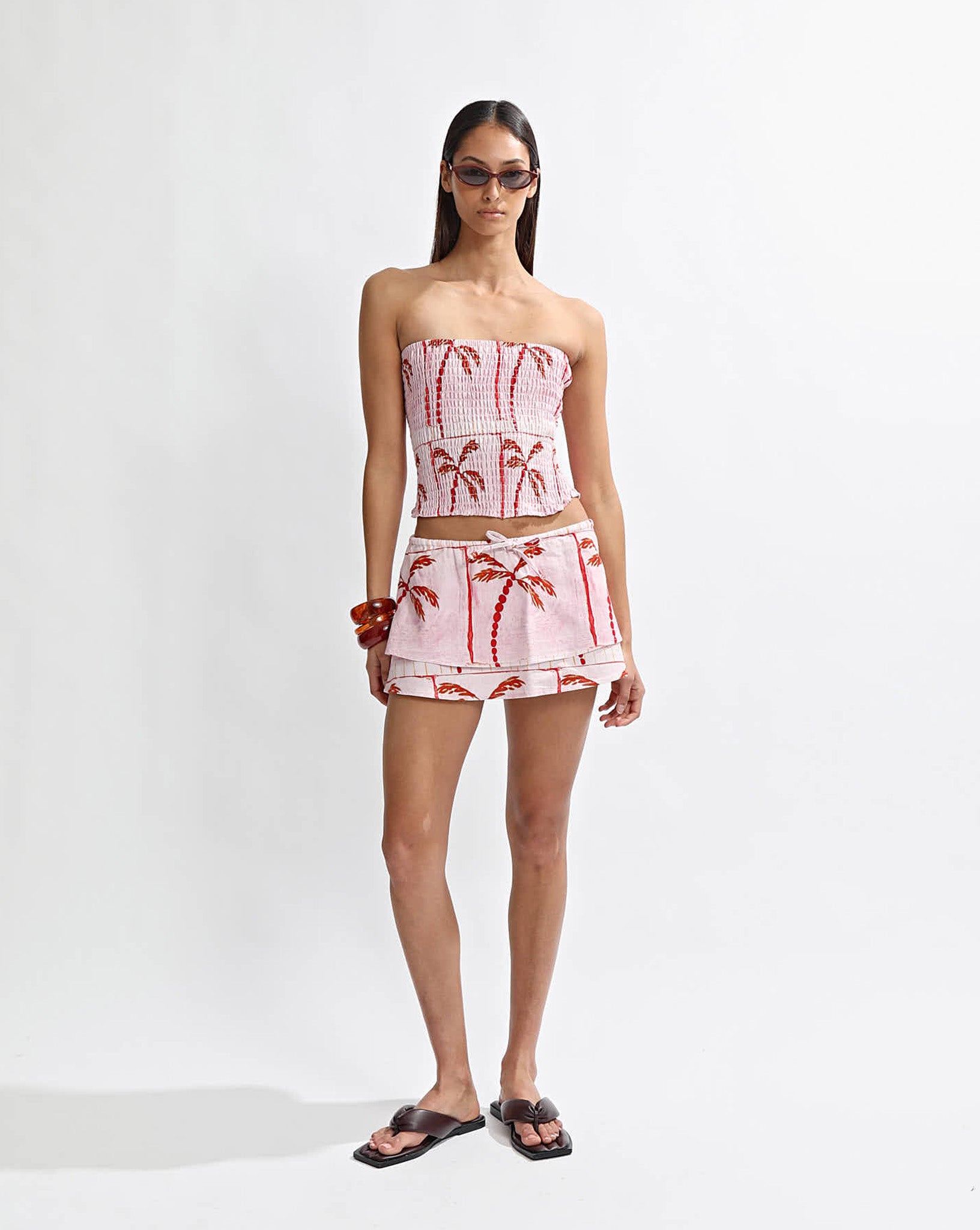 Lola Strapless Top Pink Tonic