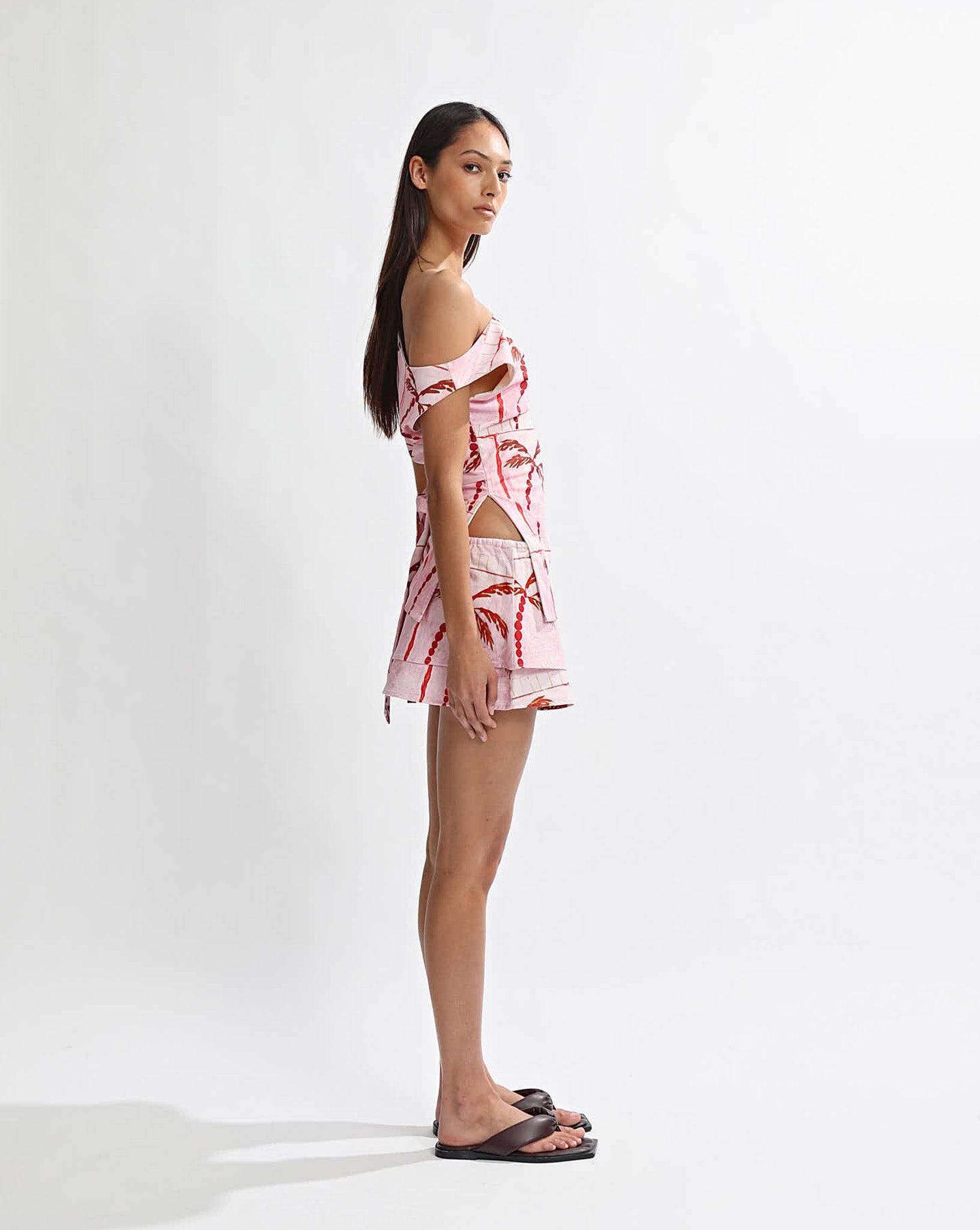 Lani Off Shoulder Top Pink Tonic