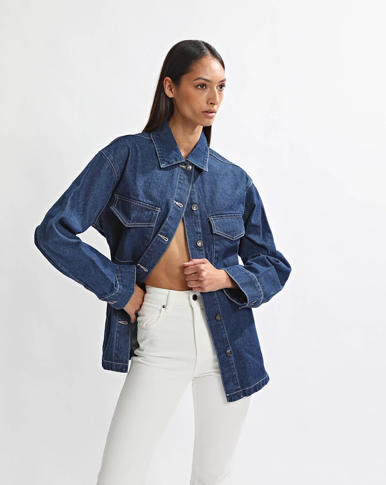 Harley Denim Shirt Vintage Blue