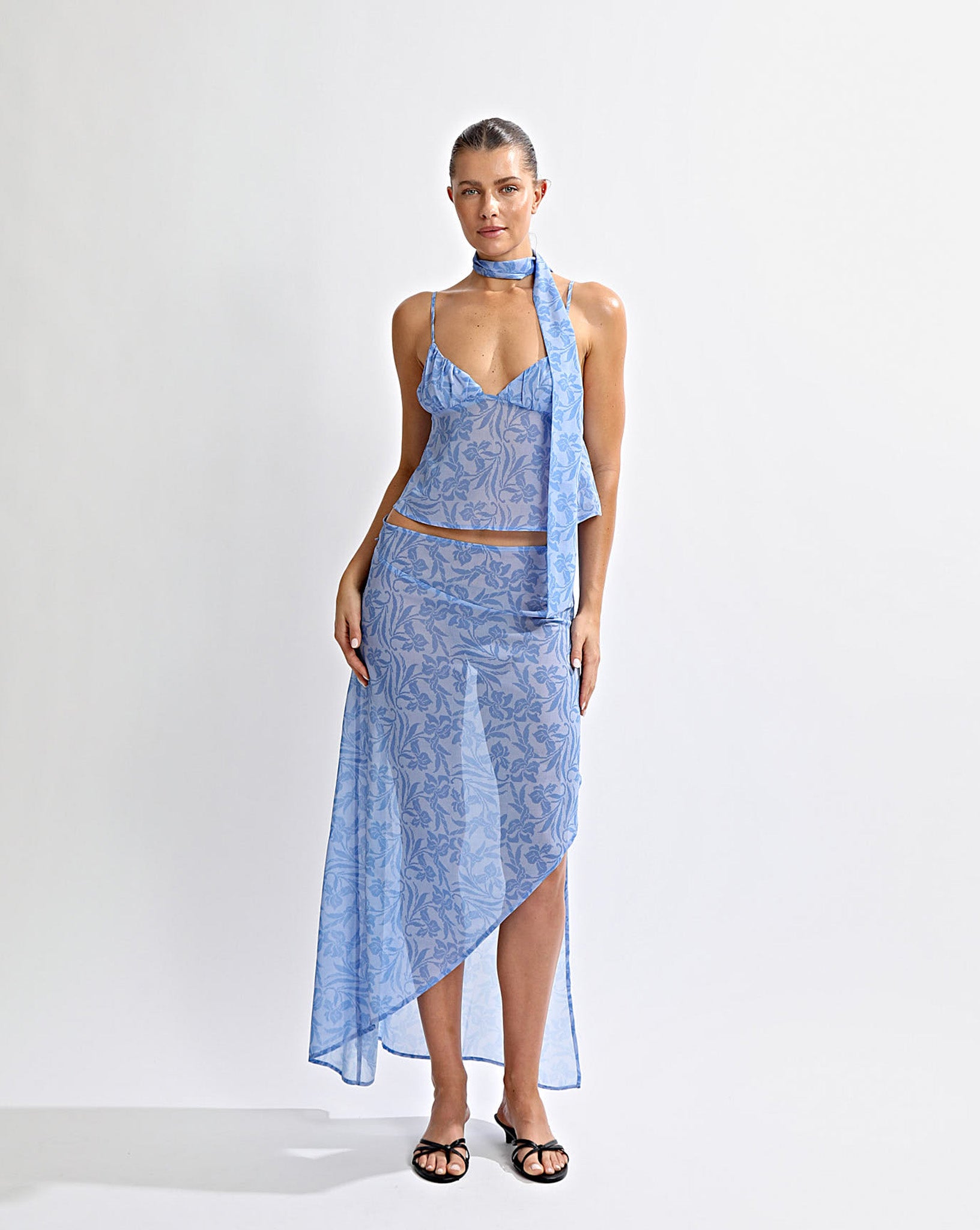 Adriana Sheer Skirt Azzure Sol