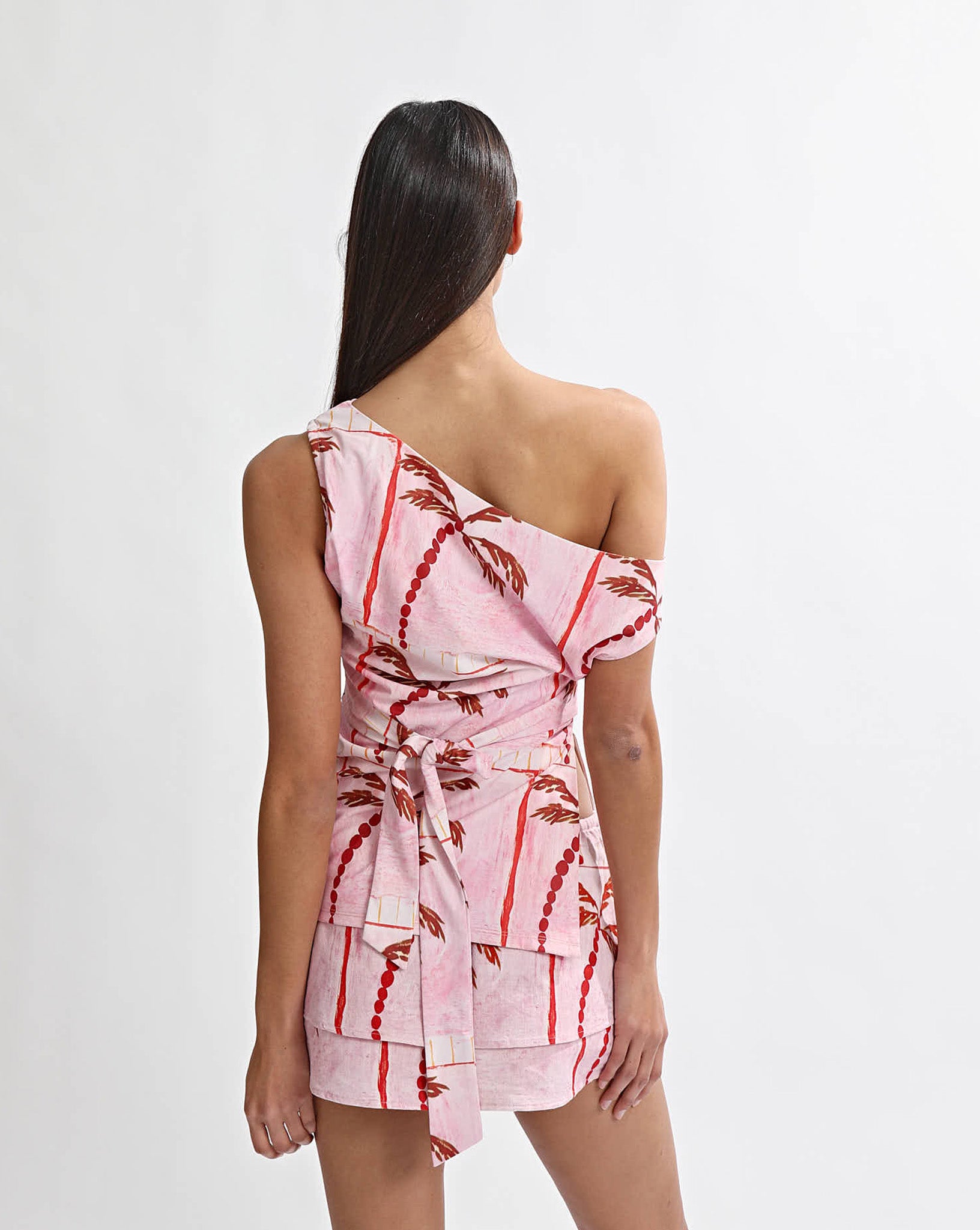 Lani Off Shoulder Top Pink Tonic