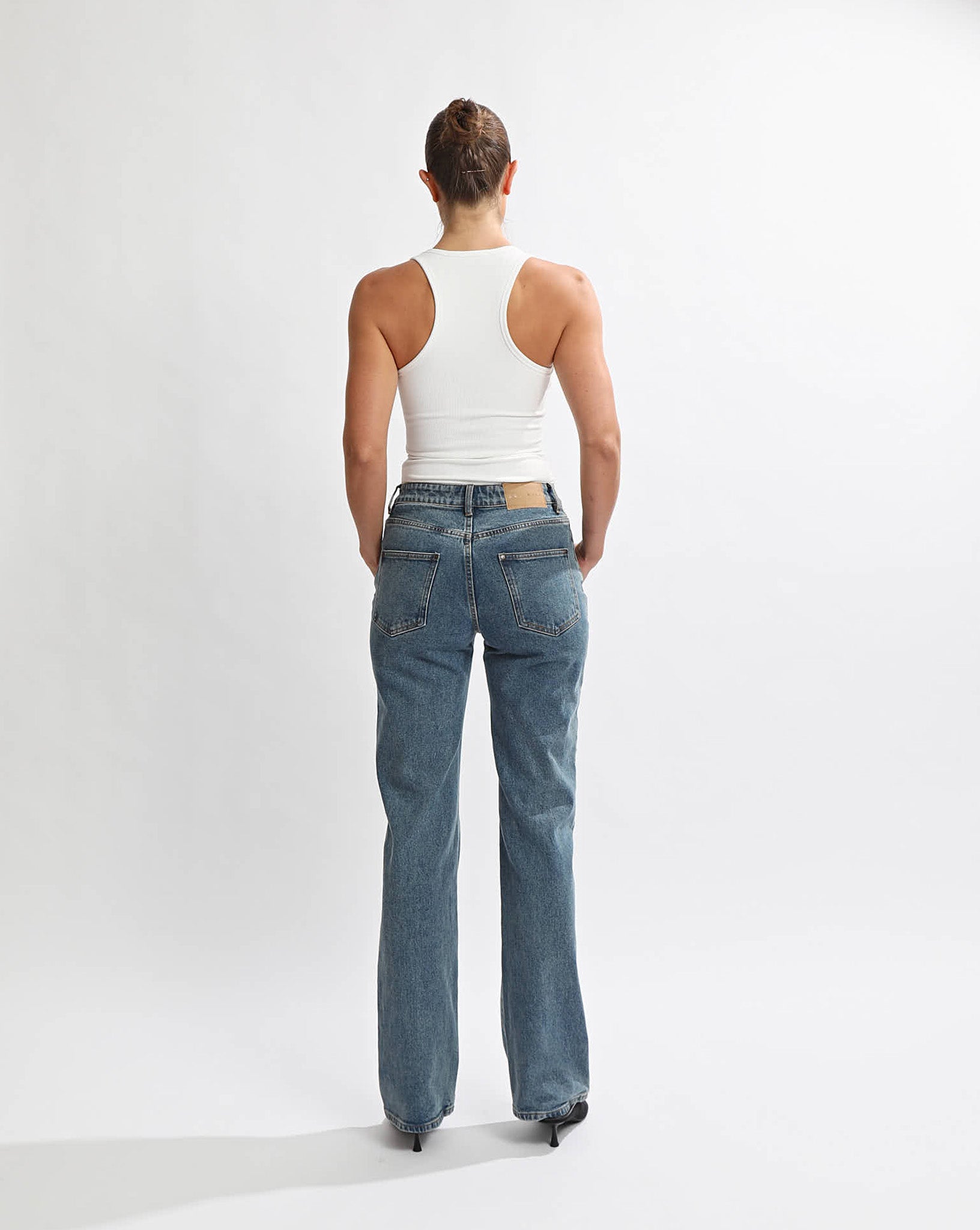 Ellie Rib Tank White