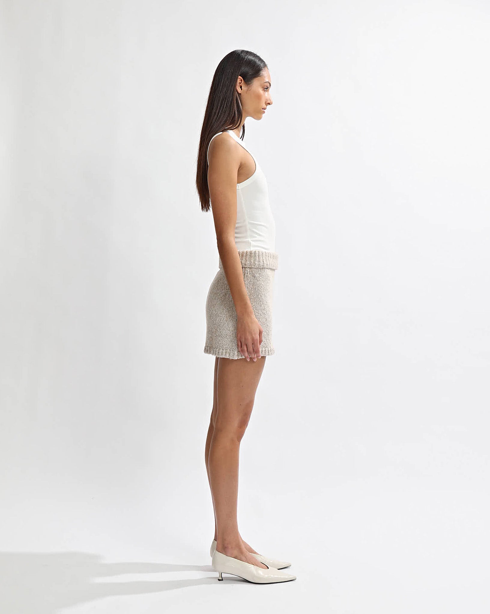 Bimmi Knit Skirt Beige