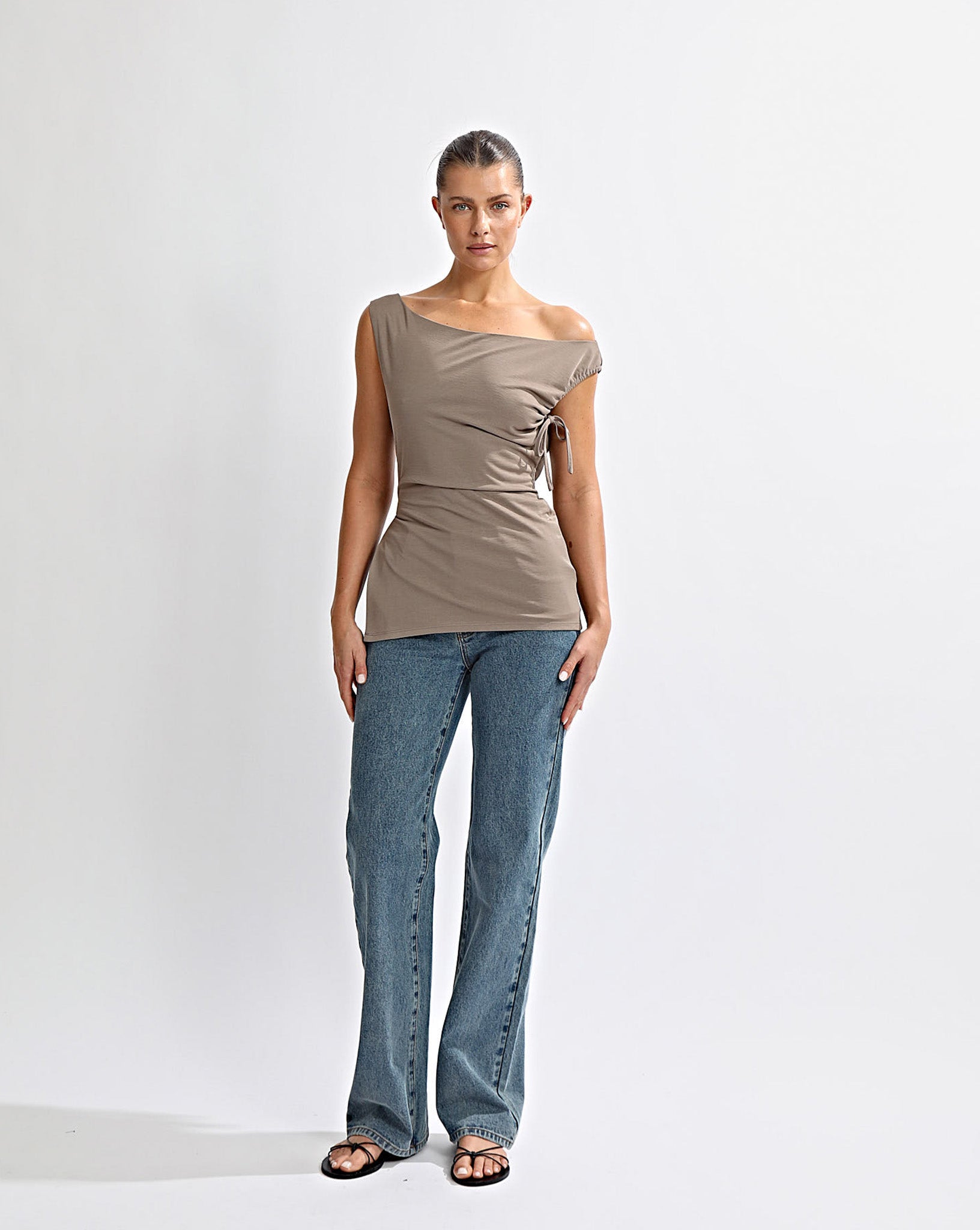 Lani Off Shoulder Top Stone