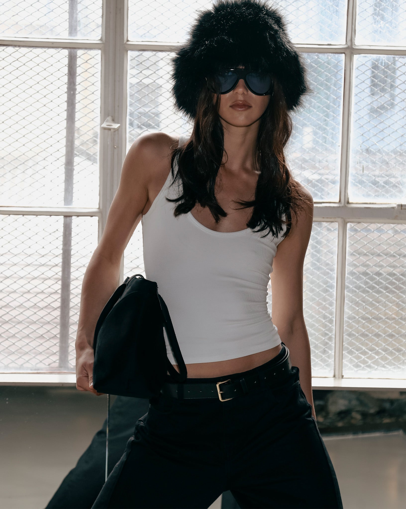 Ellie Rib Tank White
