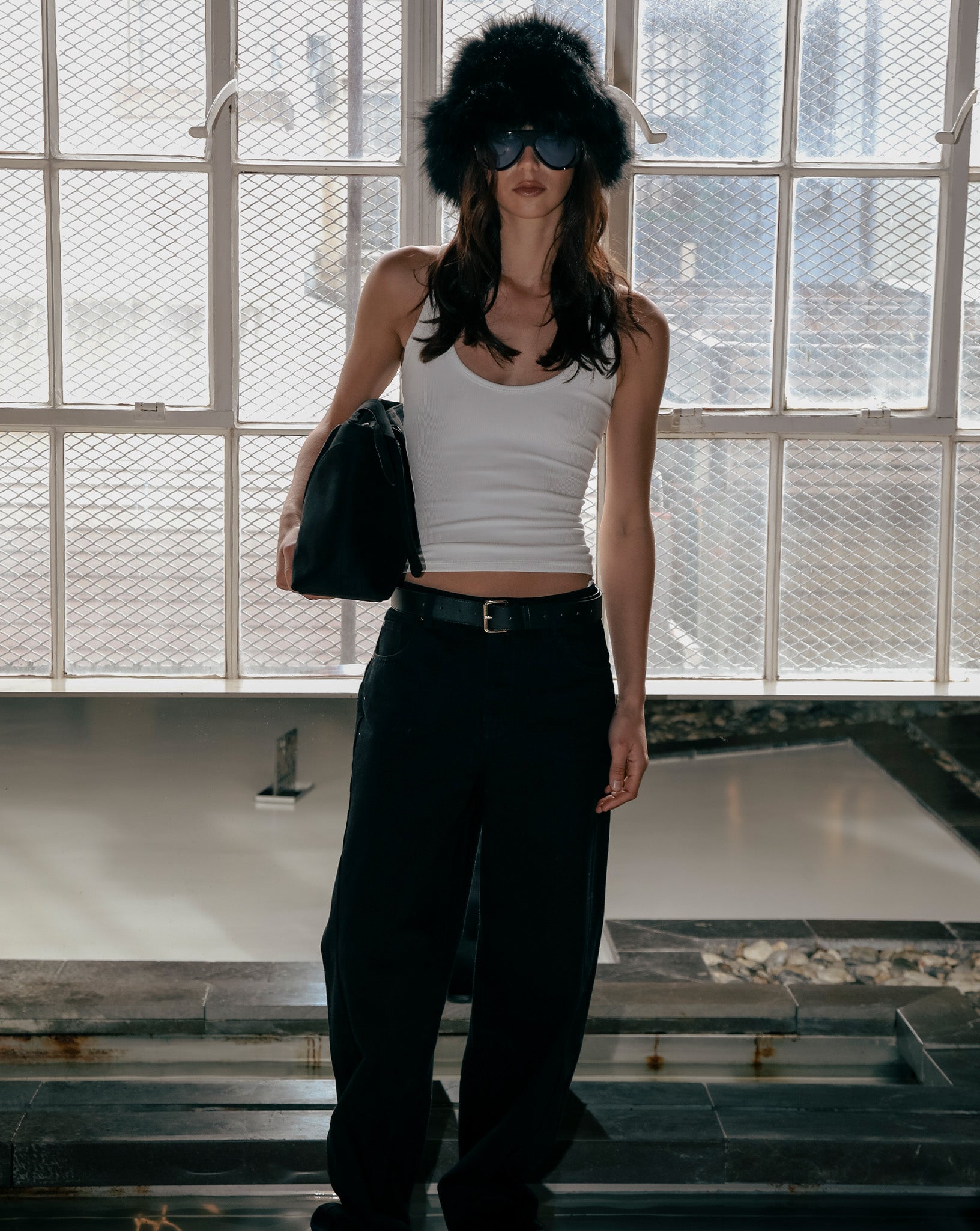 Ellie Rib Tank White