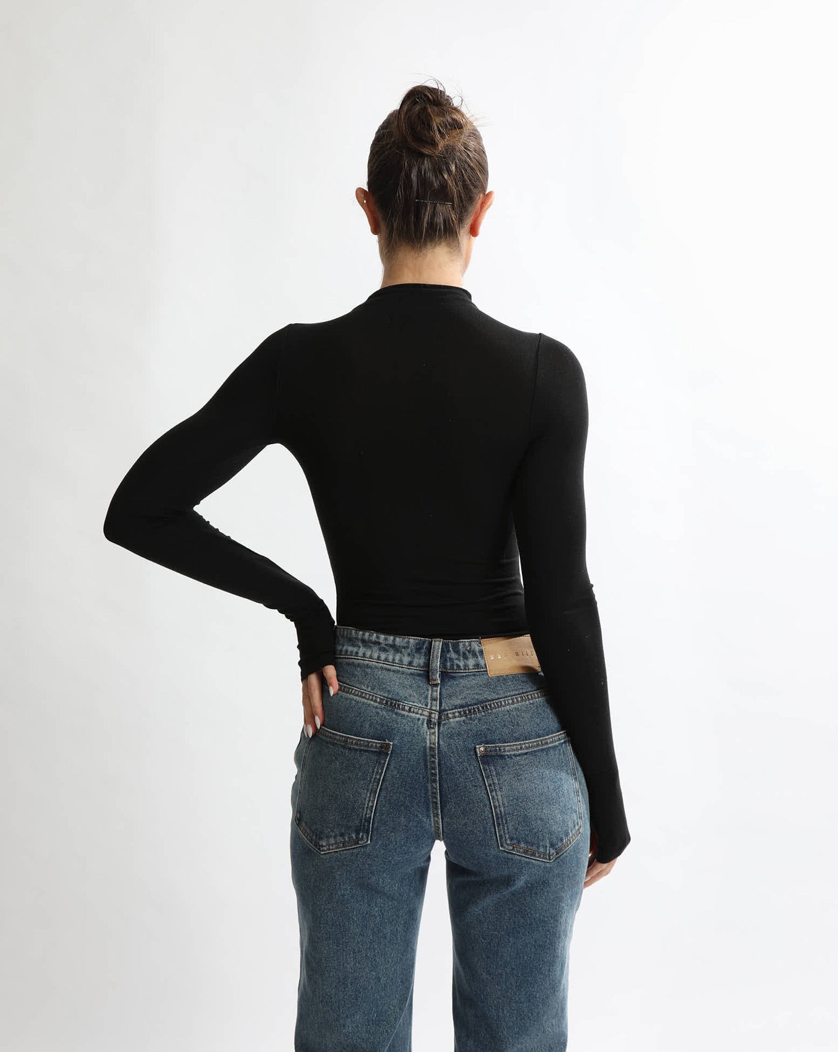Amelia Long Sleeve Top Black
