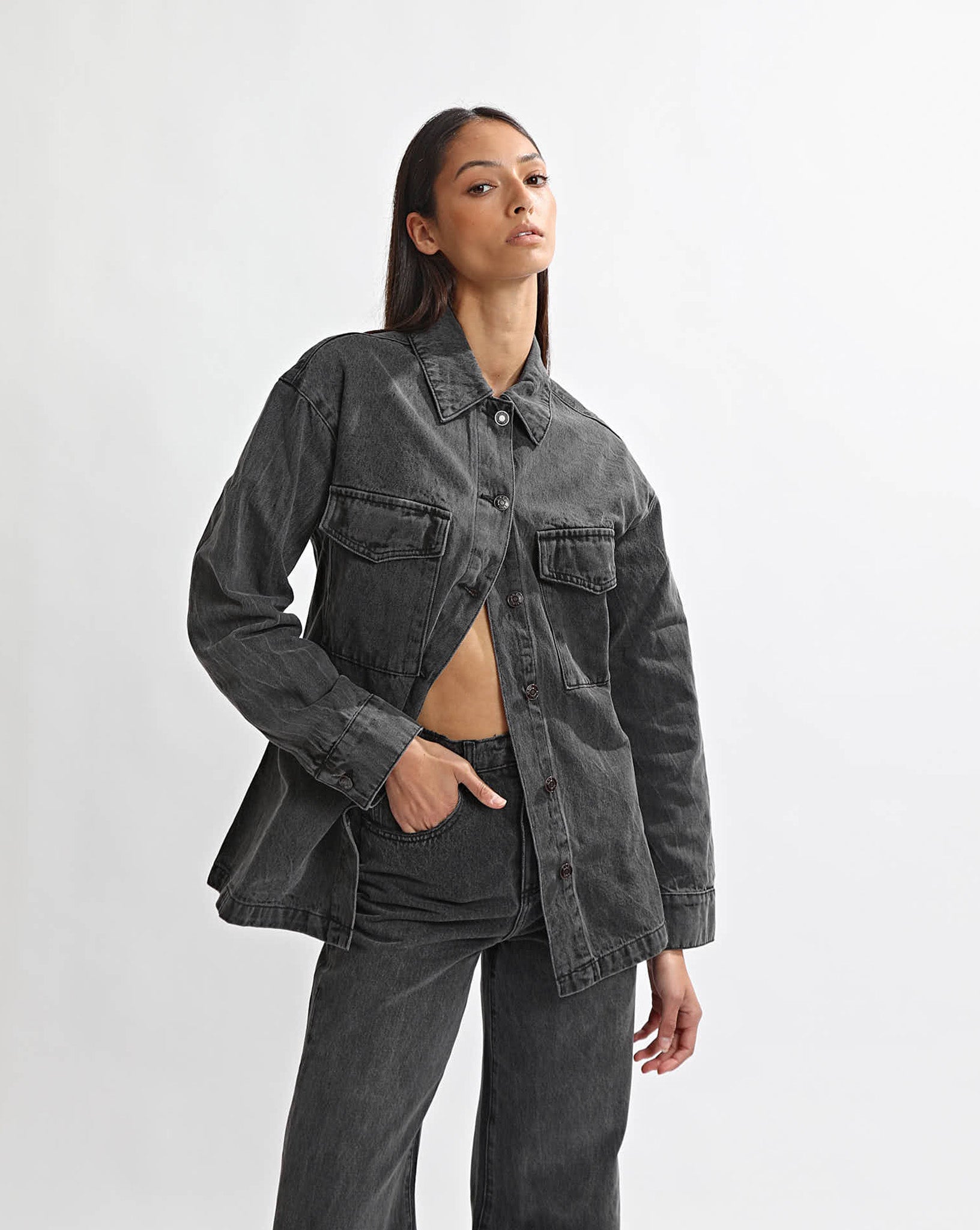 Harley Denim Shirt Black