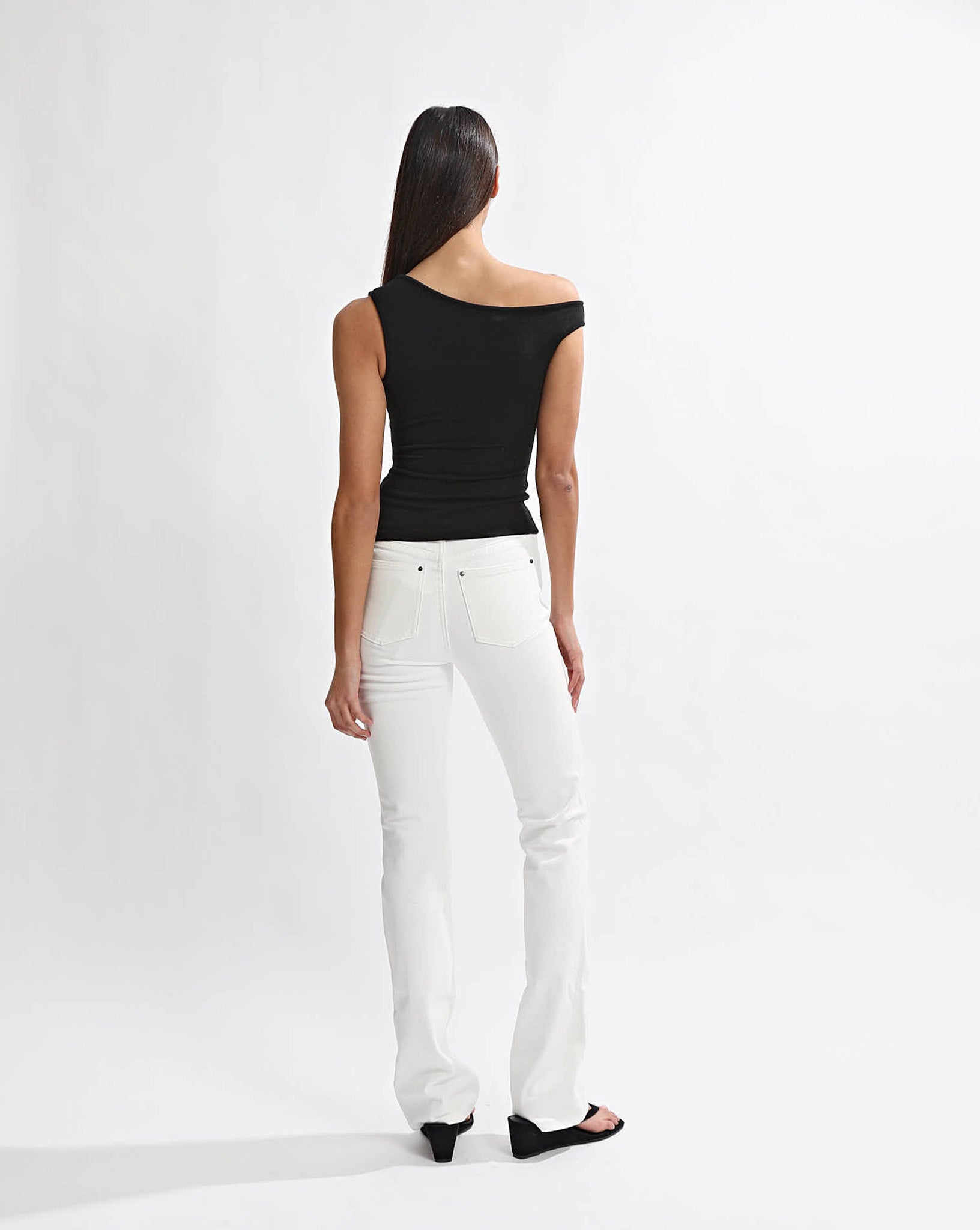Bodie Jeans White Cropped