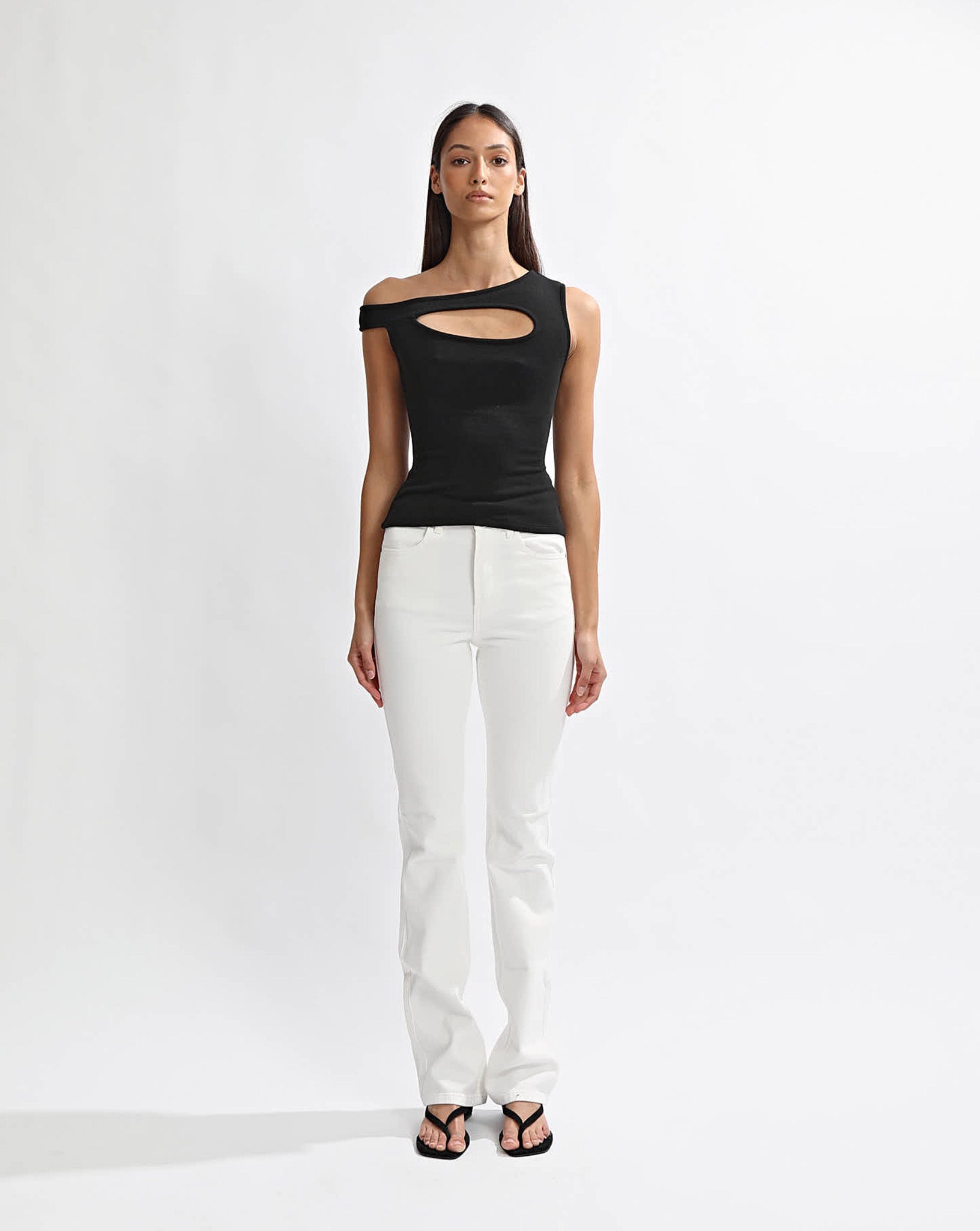 Bodie Jeans White Cropped