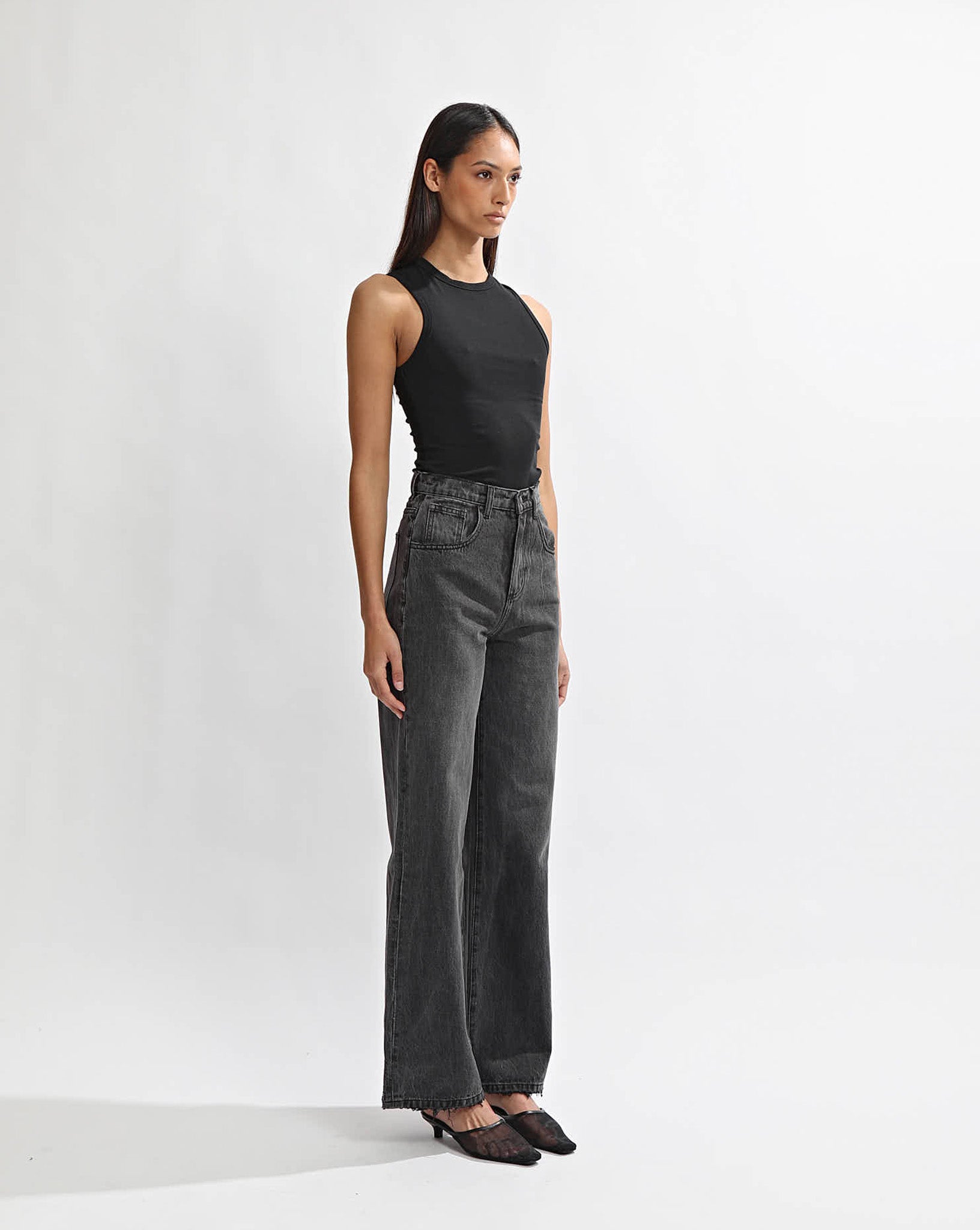 Harley High Rise Jeans Black