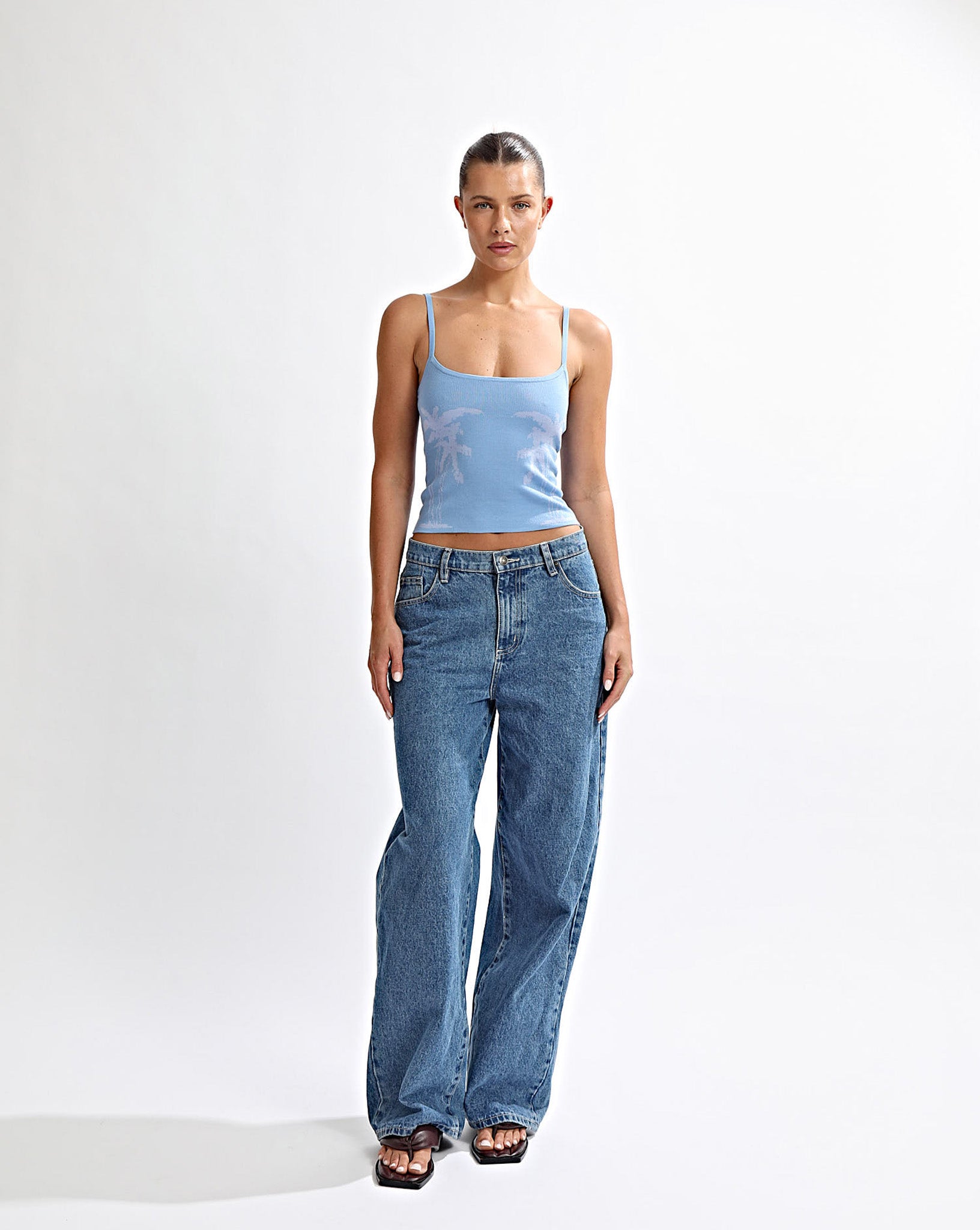 Cali Knit Tank Azzure