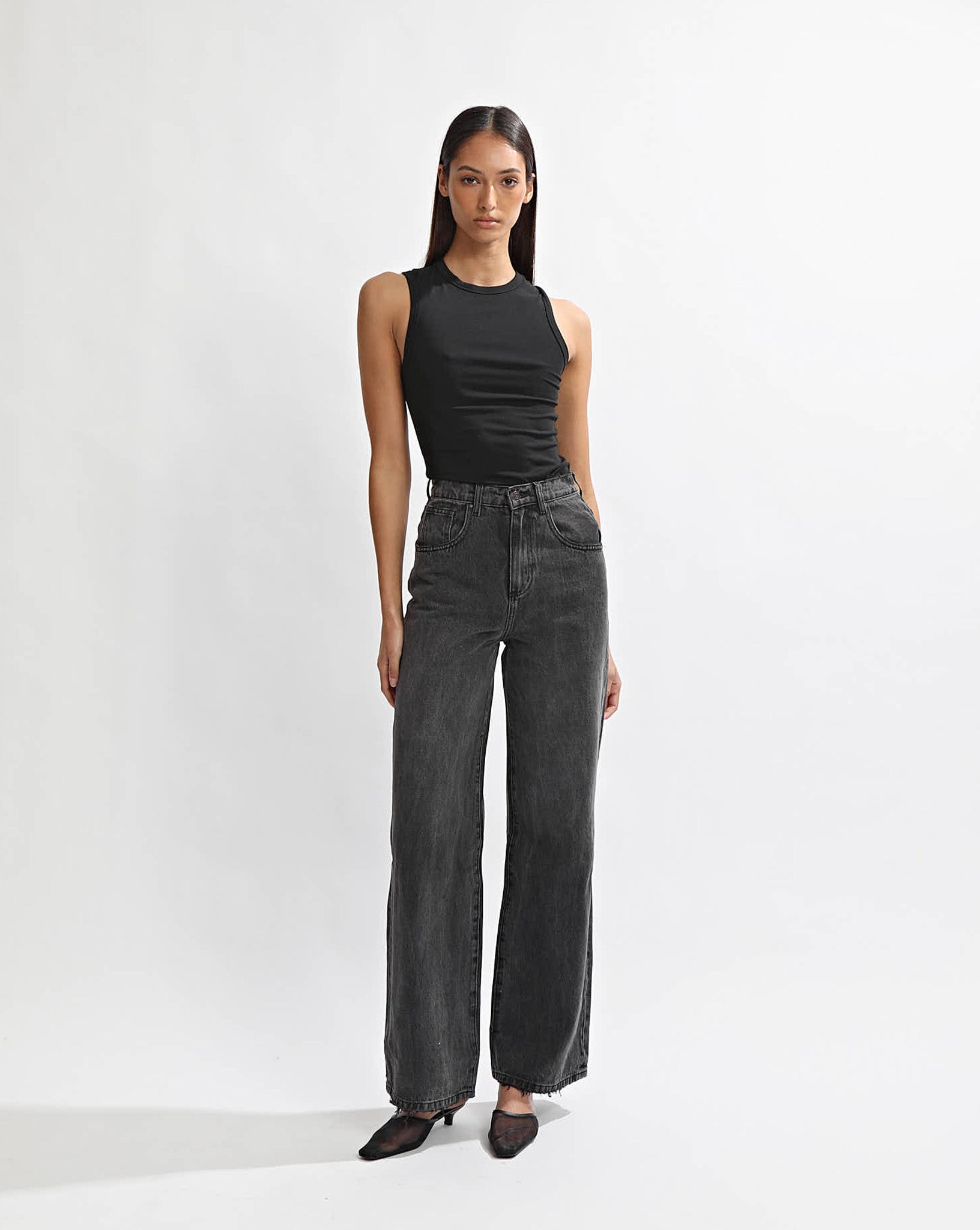 Harley High Rise Jeans Black