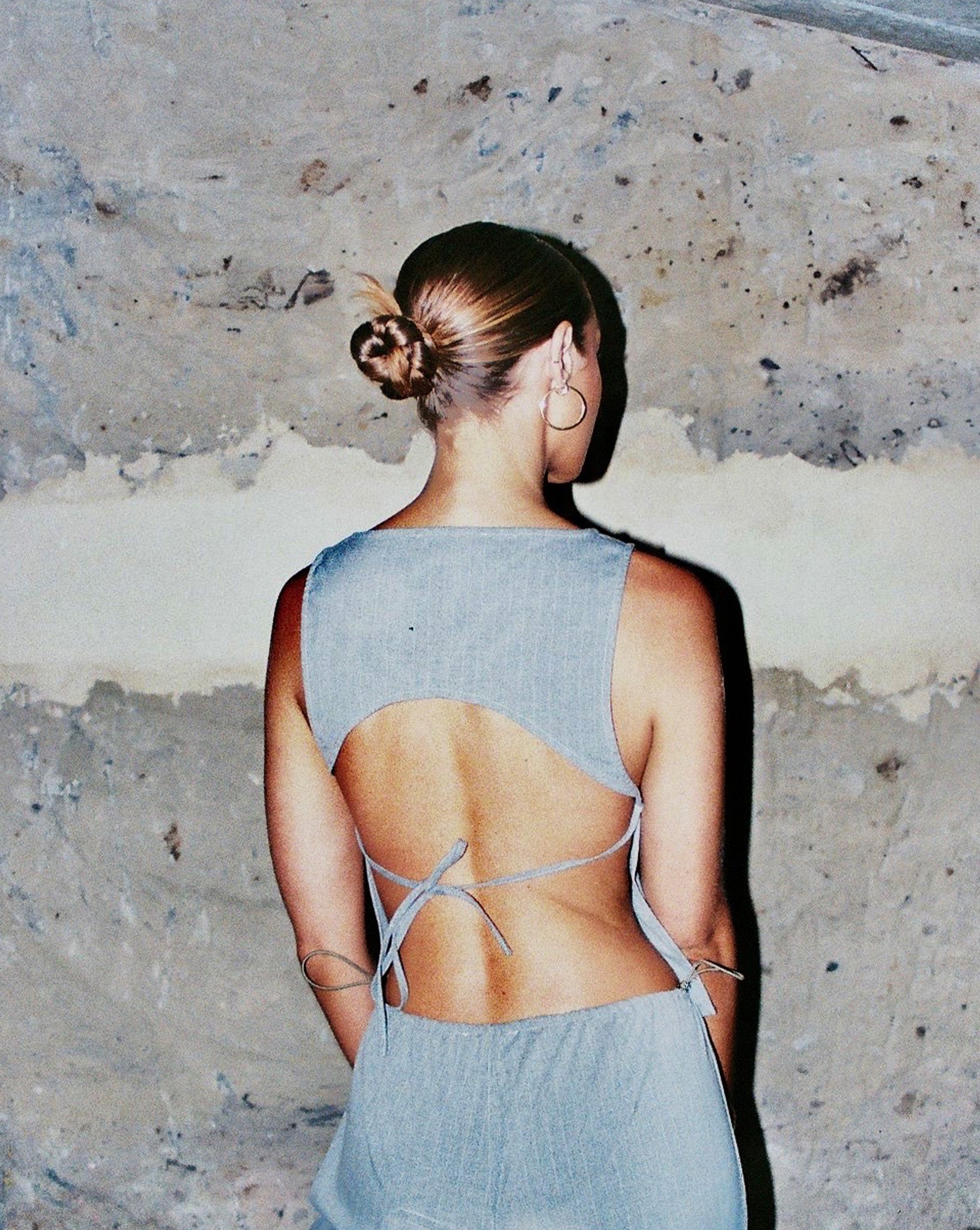 Celine Top Grey Stripe