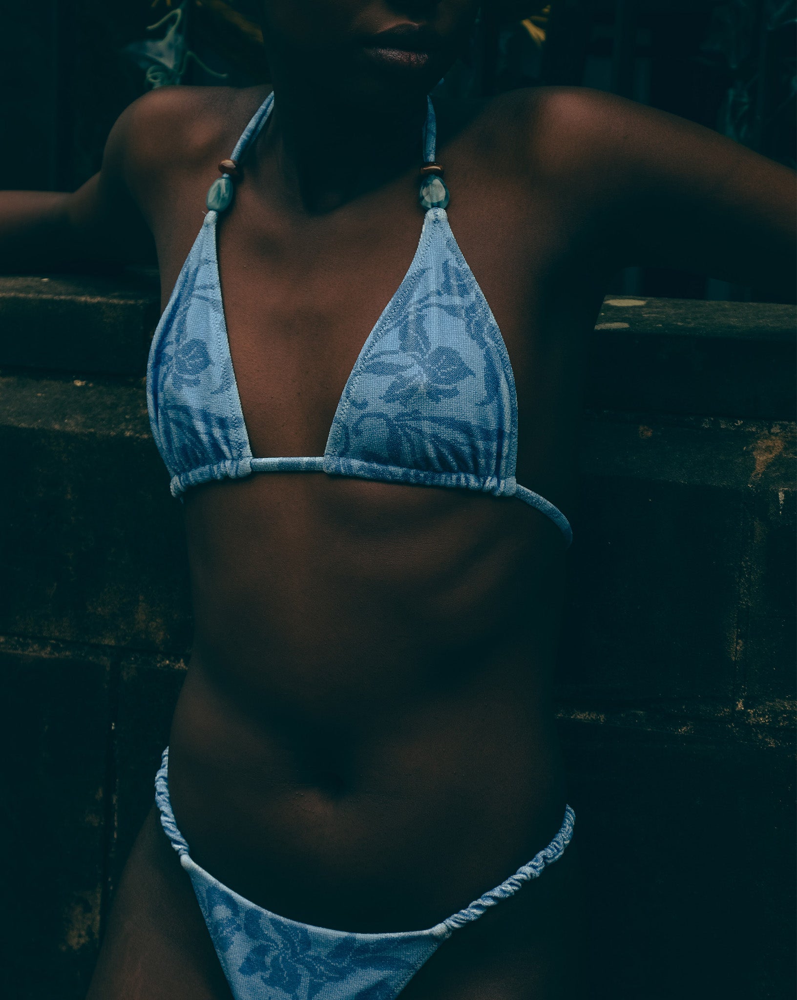 Nali Tri Bikini Top Blue Sol