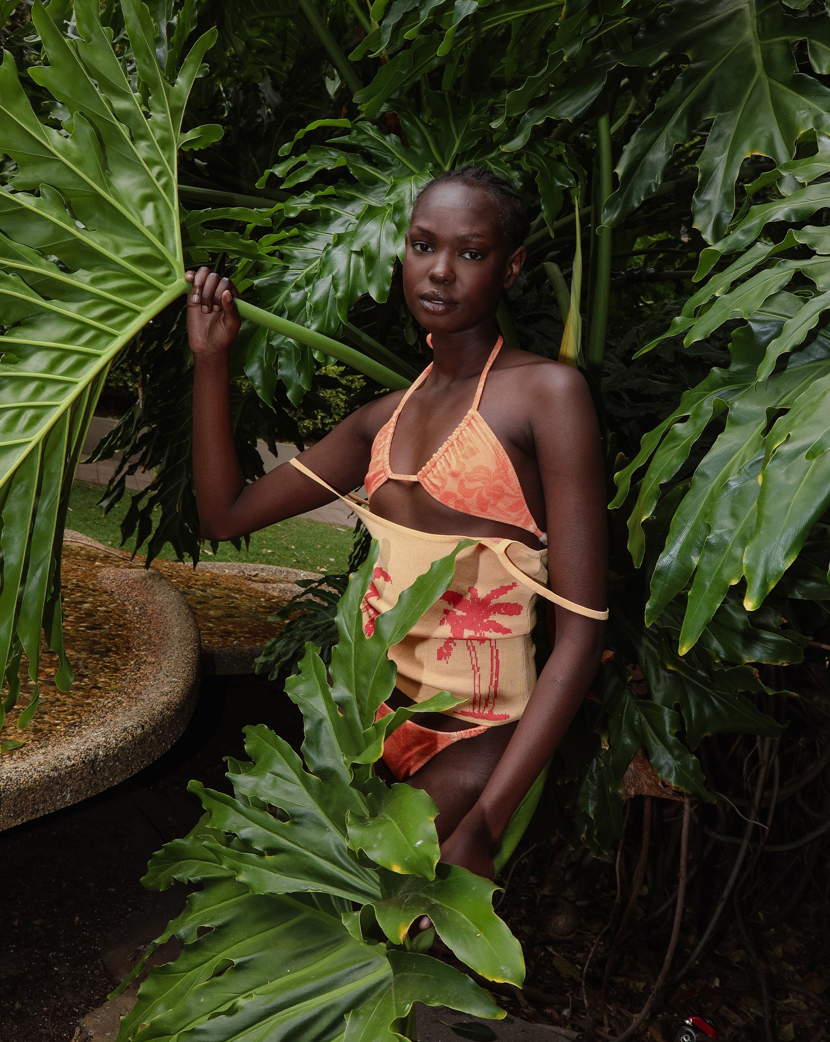 Nali Tri Bikini Top Orange Sol