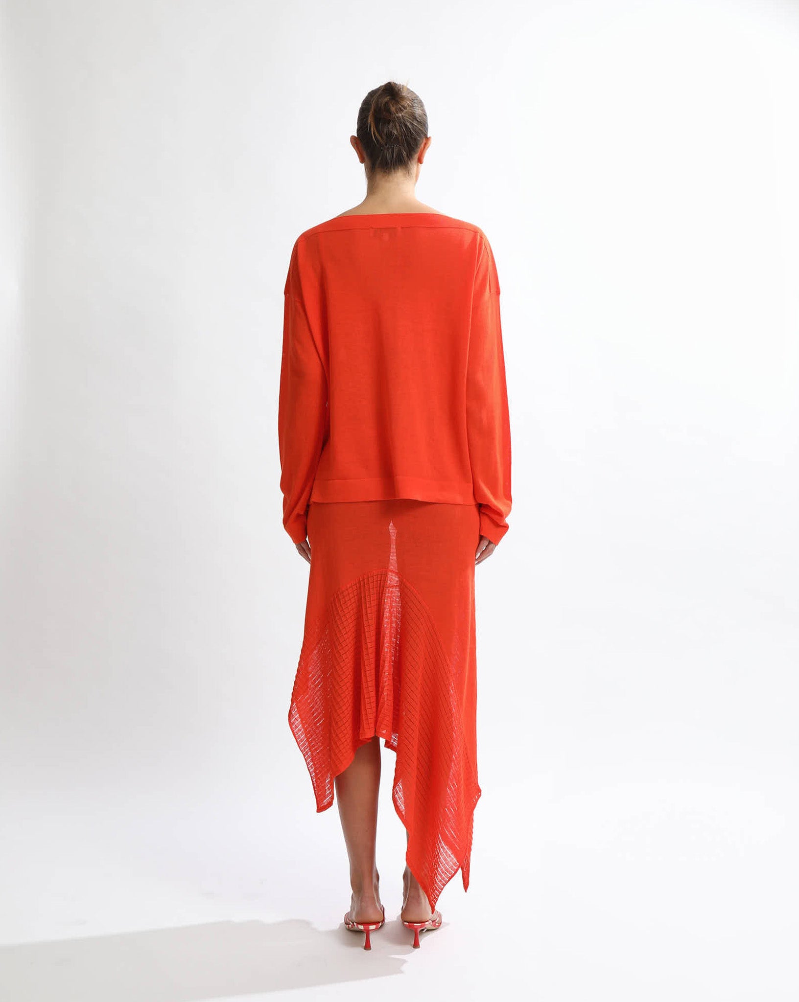Milla Knit Jumper & Bralette Blood Orange
