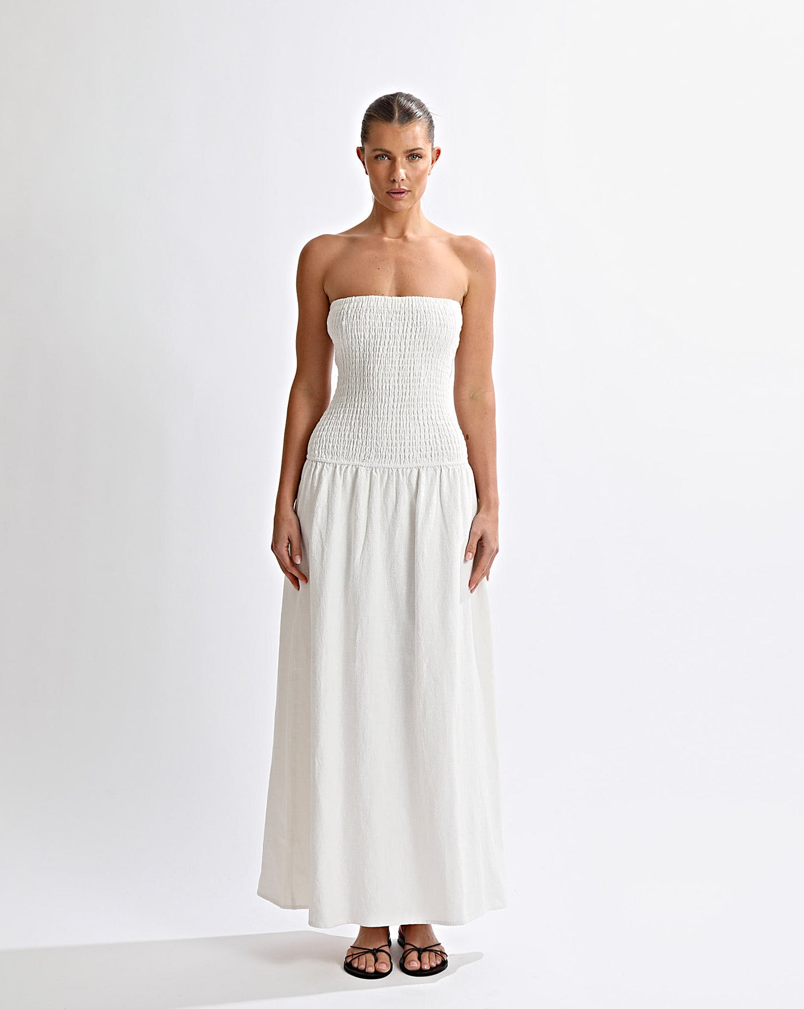 Evie Maxi Dress Off White