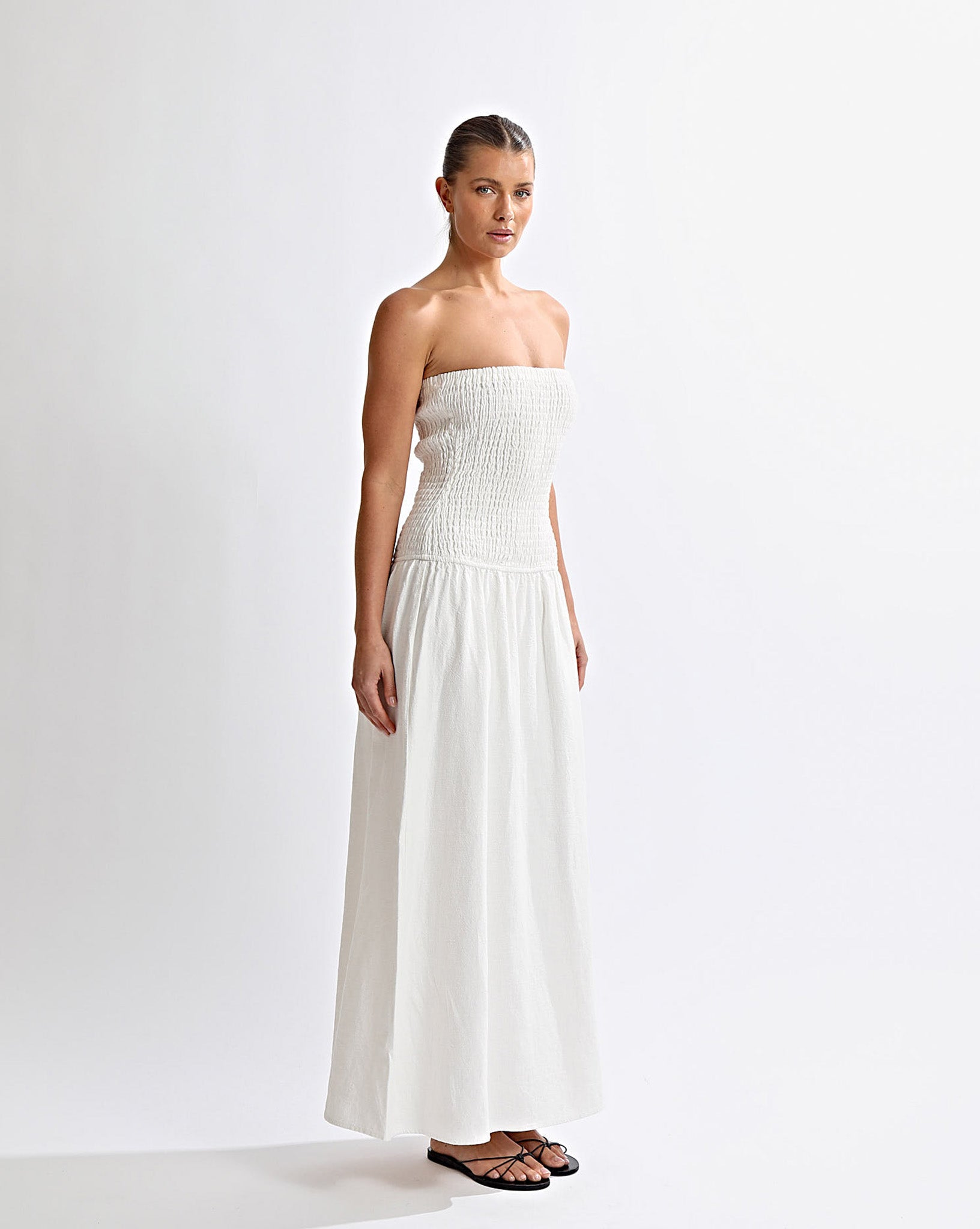 Evie Maxi Dress Off White