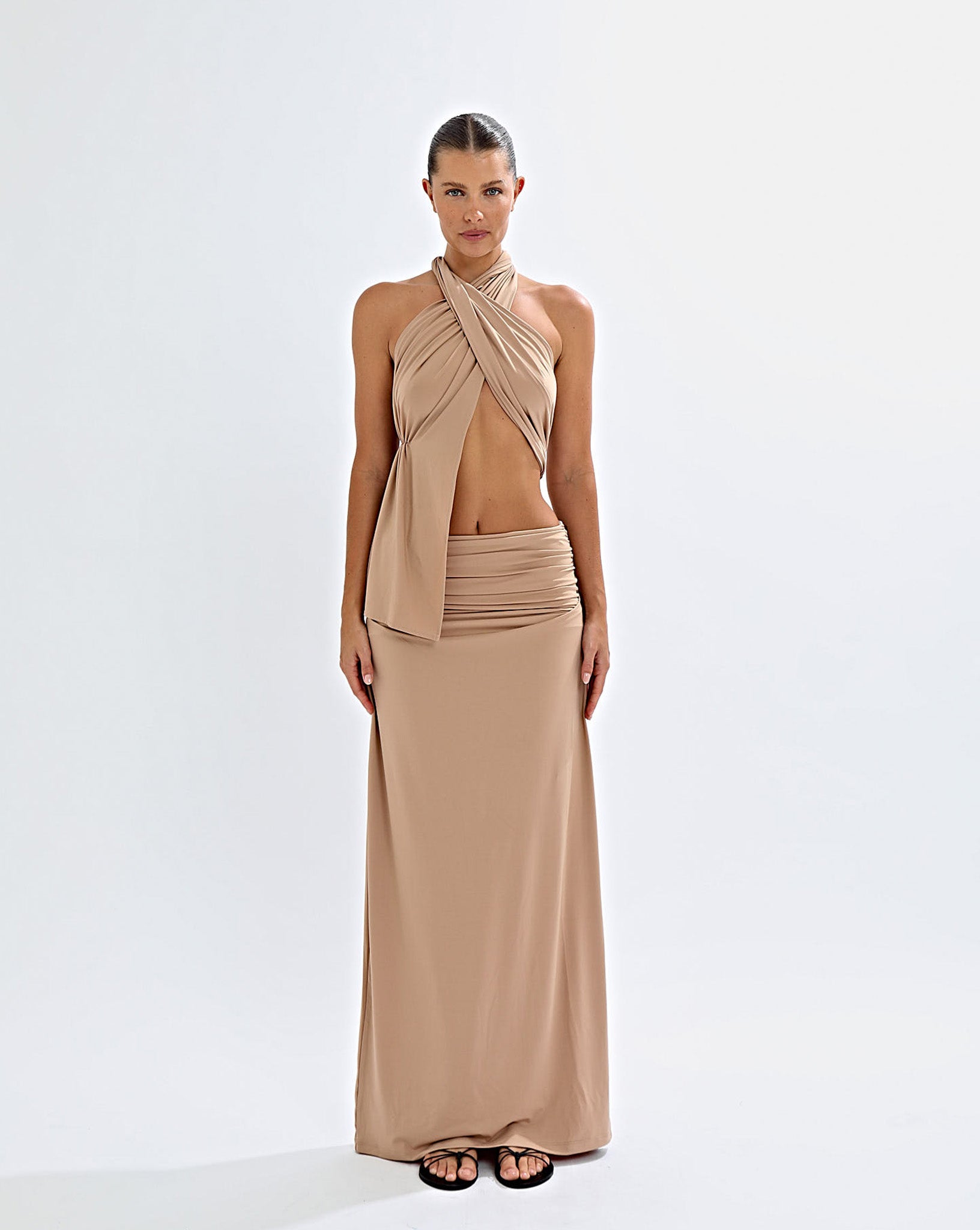 Pamela Wrap Top Biscuit