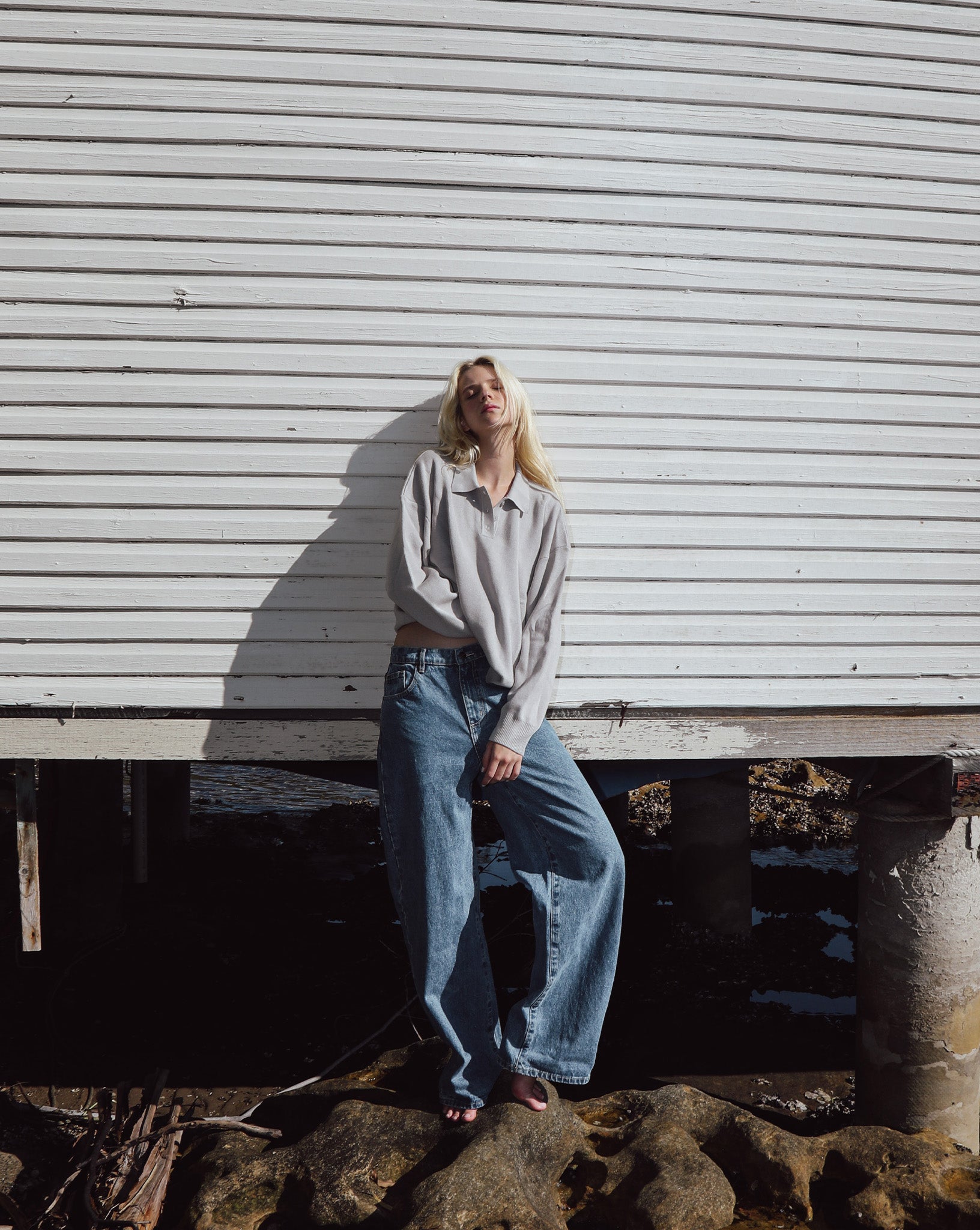 Henri Knit Jersey Light Grey