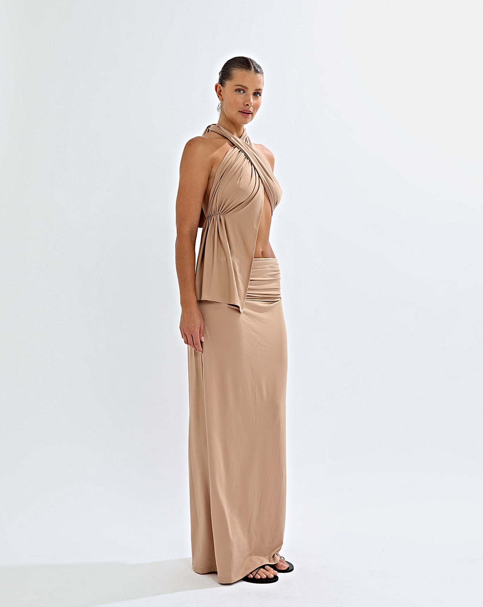 Pamela Maxi Skirt Biscuit