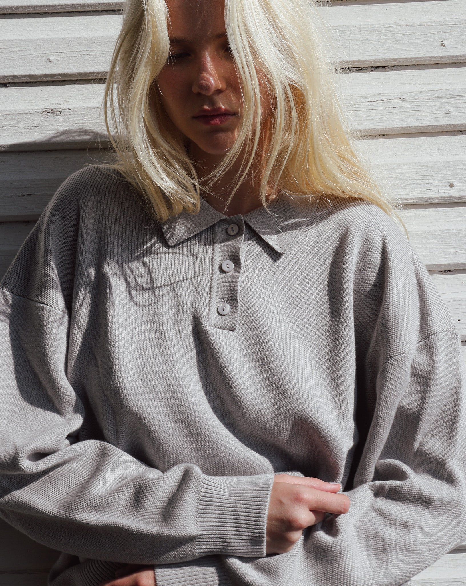 Henri Knit Jersey Light Grey