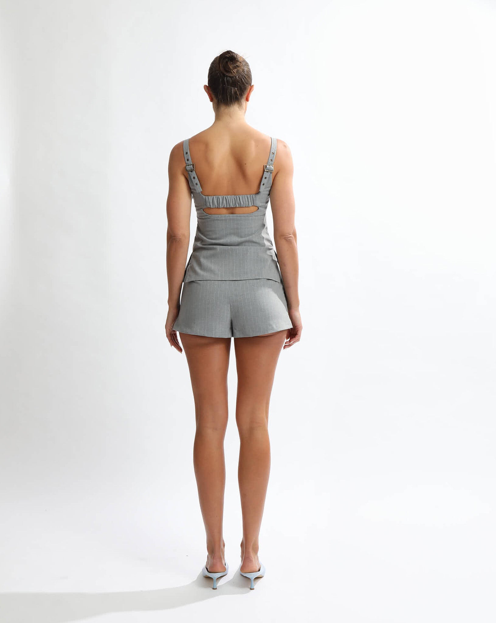 Luca Shorts Grey Stripe