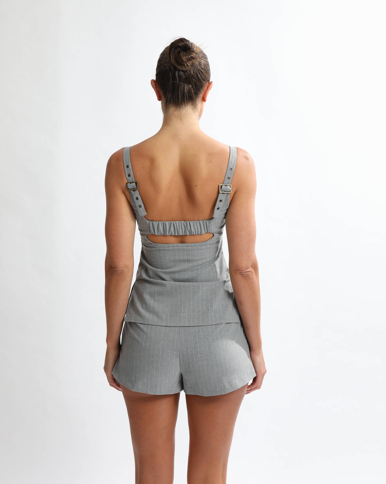 Luca Shorts Grey Stripe