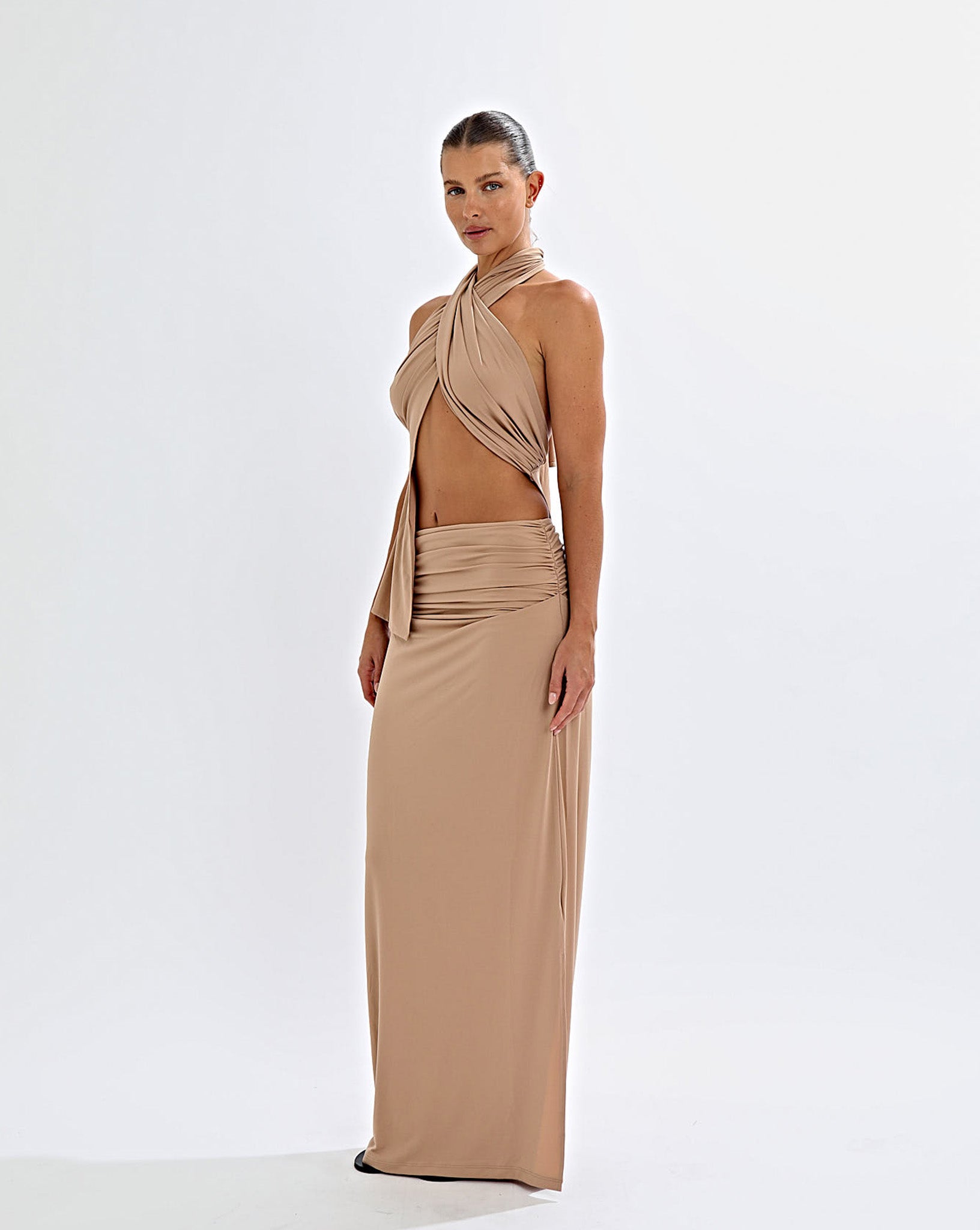 Pamela Maxi Skirt Biscuit