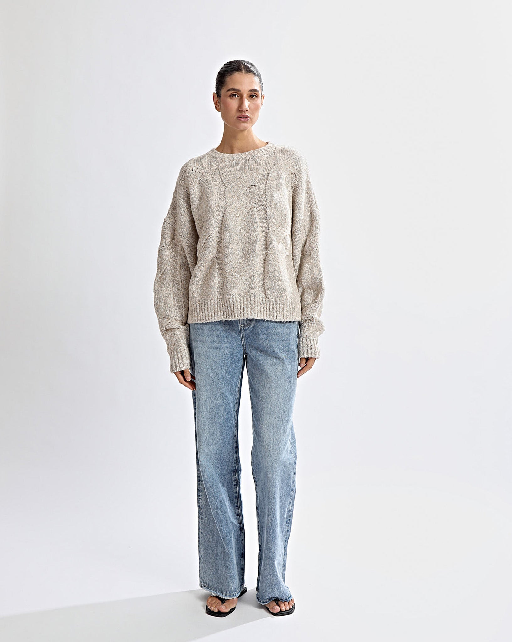 Bimmi Knit Jumper Beige