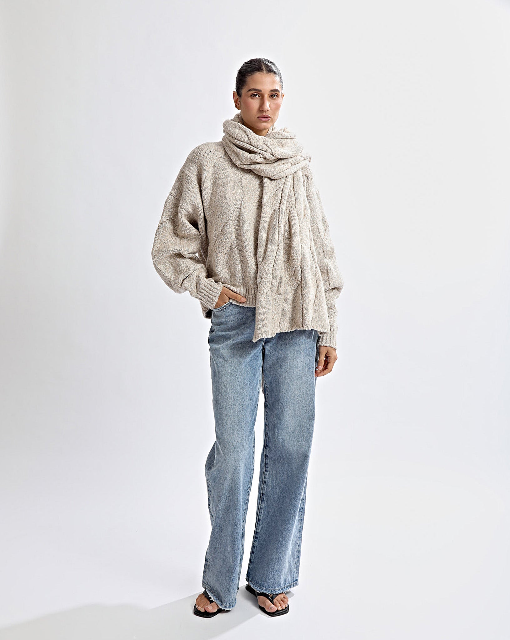 Bimmi Knit Jumper Beige