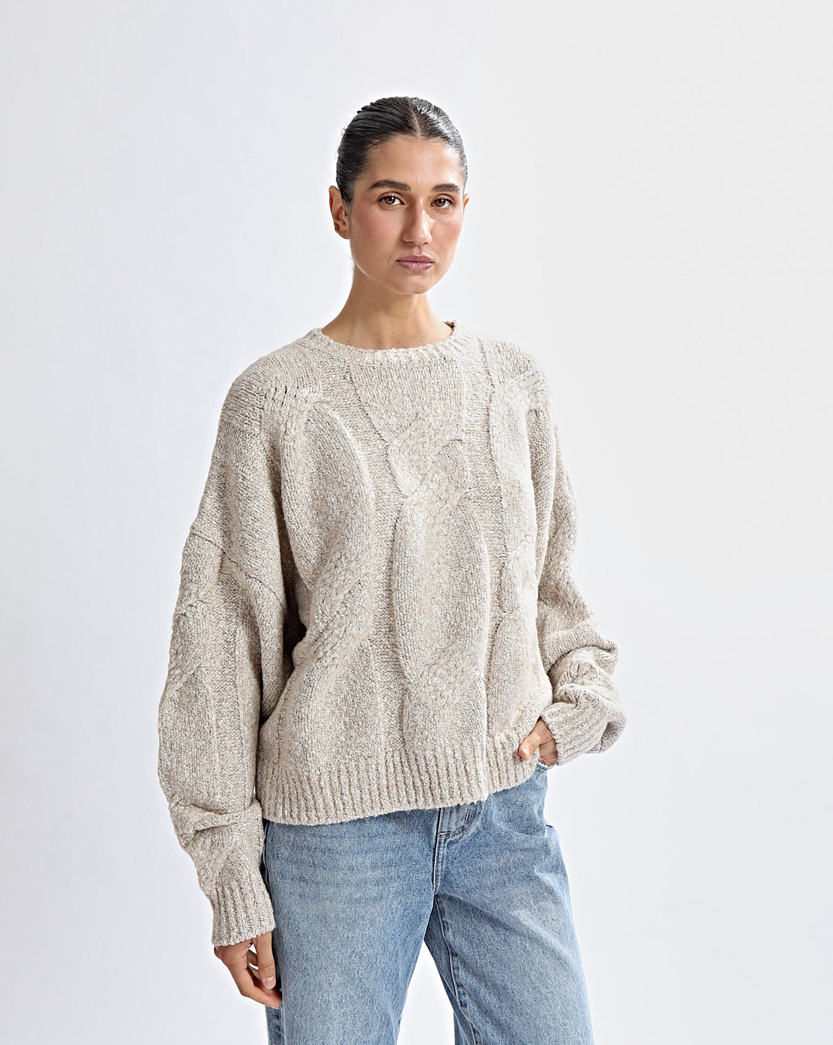 Bimmi Knit Jumper Beige