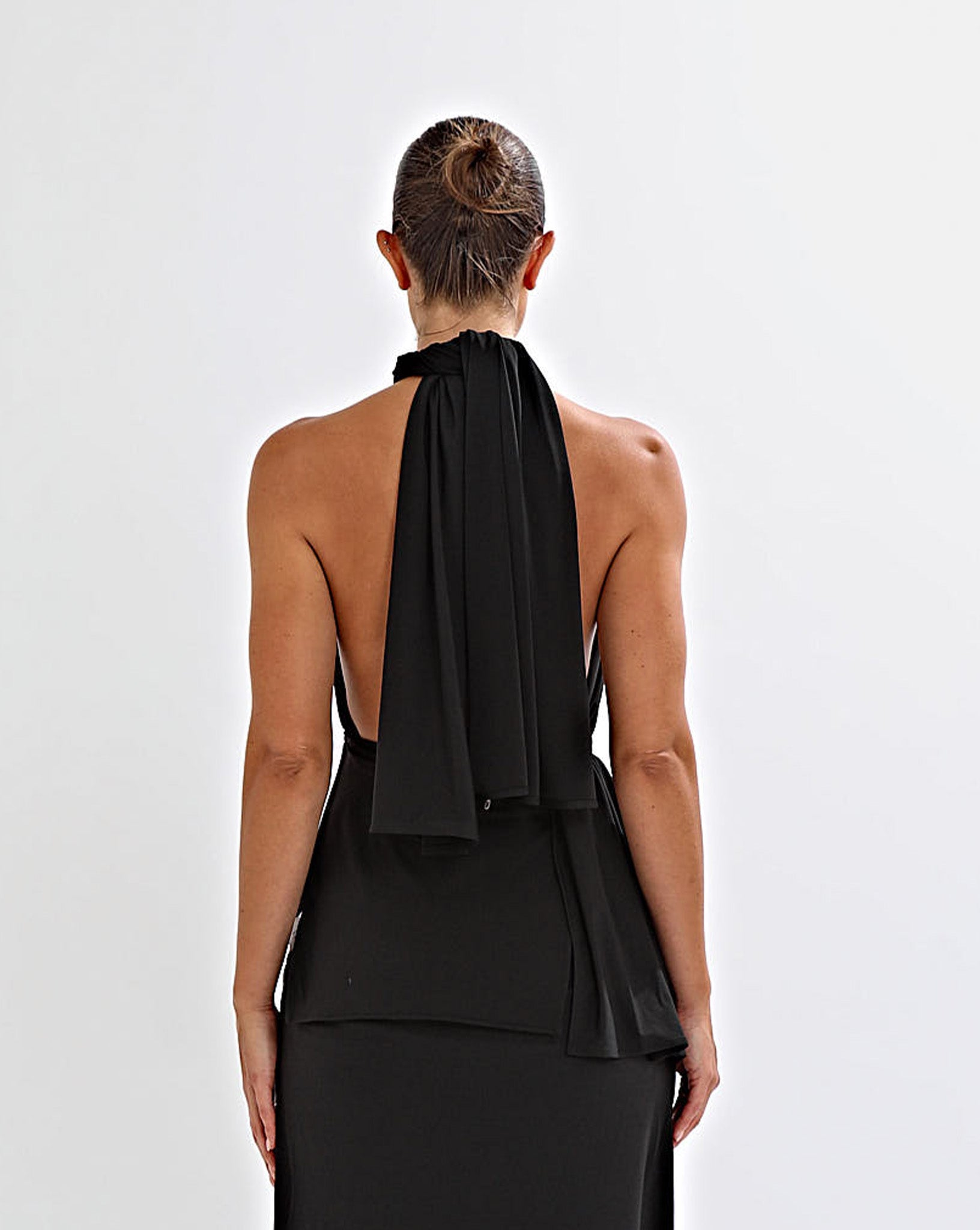 Pamela Wrap Top Black