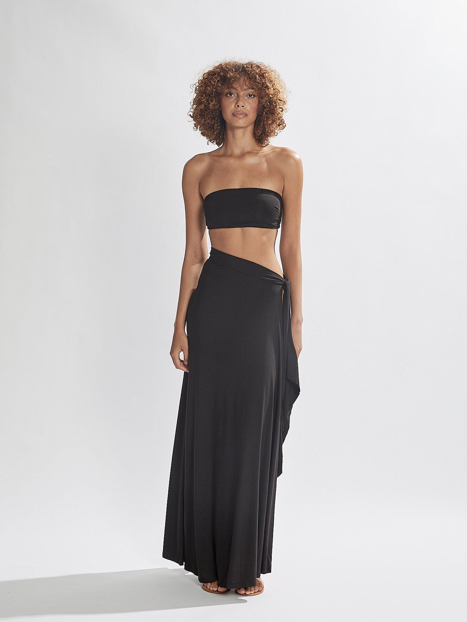 Stevie Bandeau Top Black