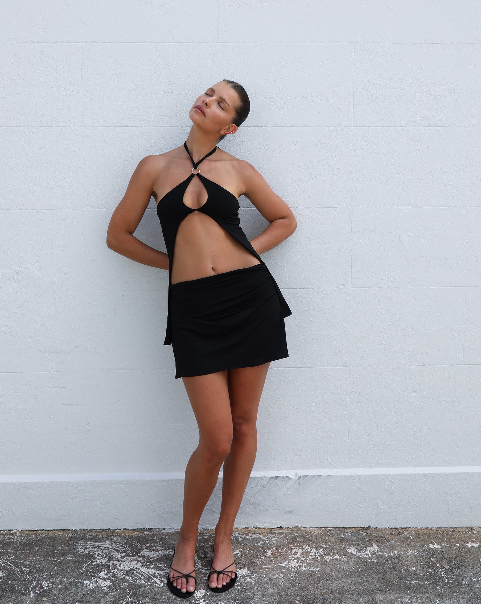 『4年保証』 – Black Skirt Mini Pamela One Label The Mile スカート