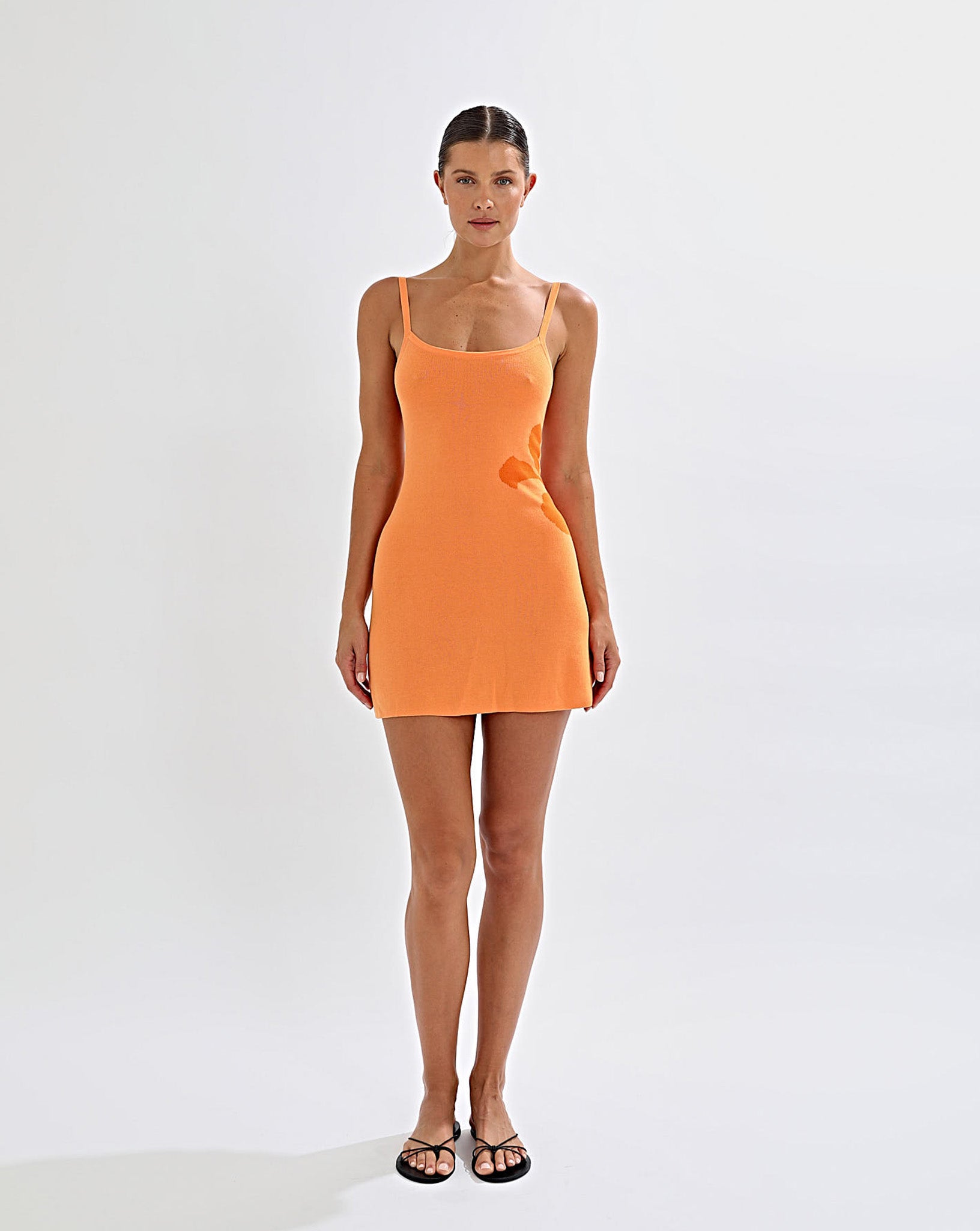 Mali Knit Dress Orange